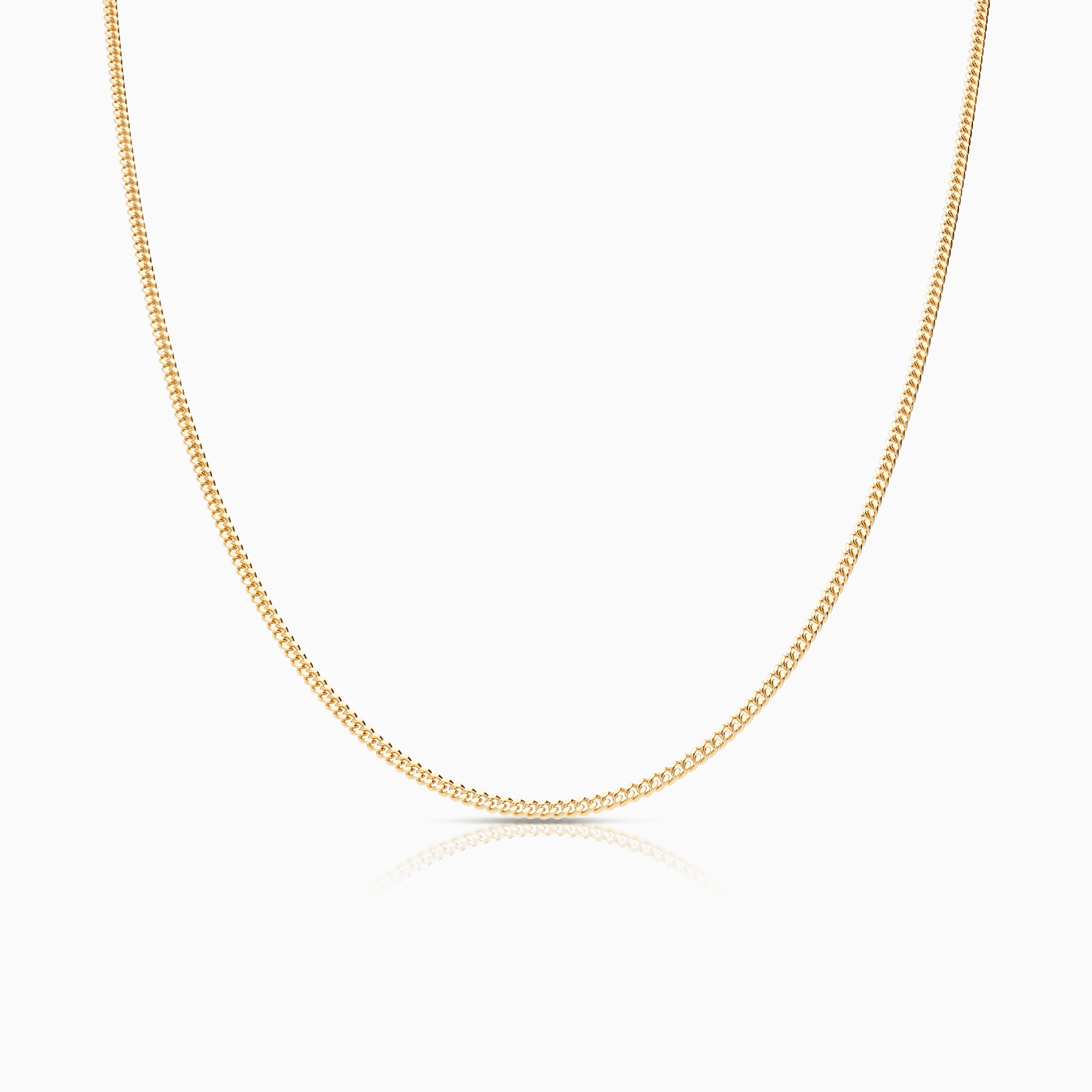 Curb chain 45cm 18K gold