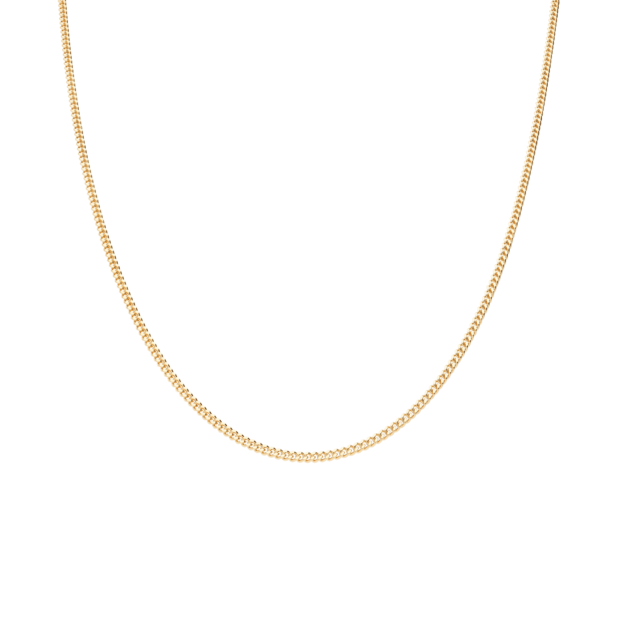 Curb chain 45cm 18K gold