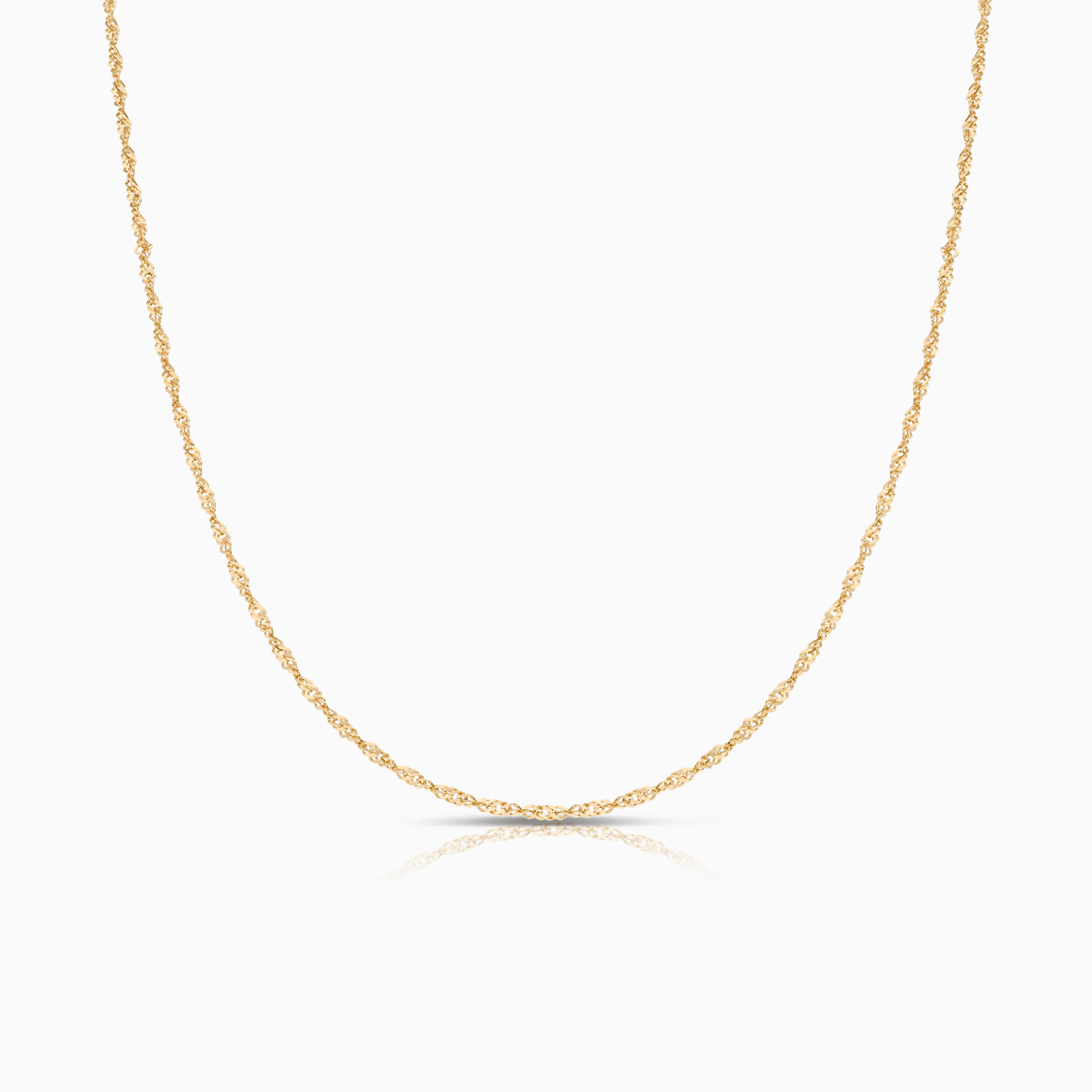 Singaporekedja 42cm 18K guld