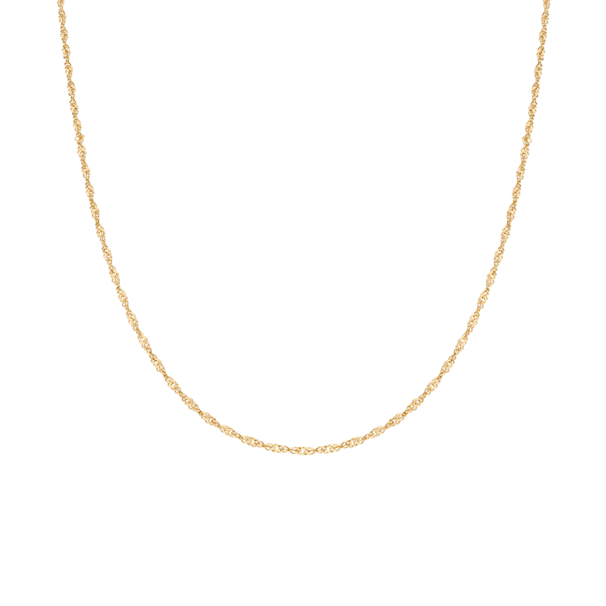 Singaporekedja 42cm 18K guld