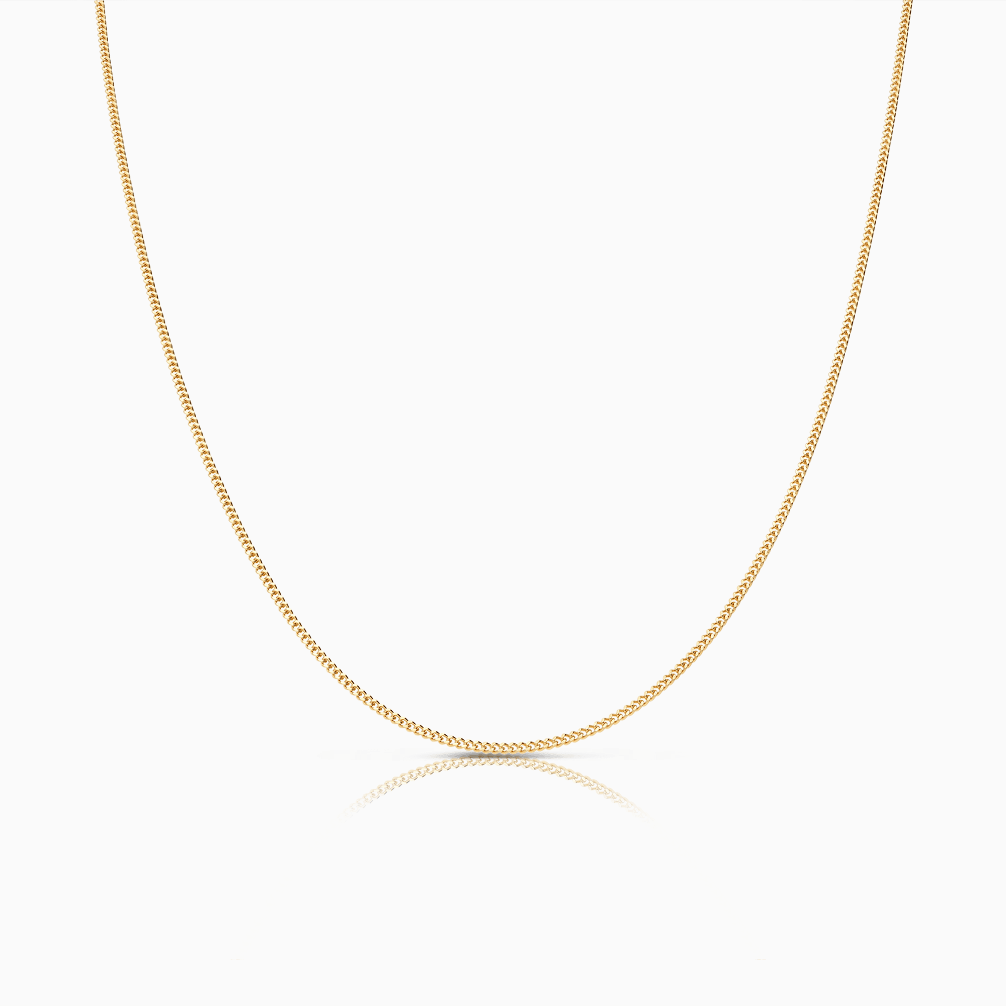 Curb chain 38.5cm 18K gold