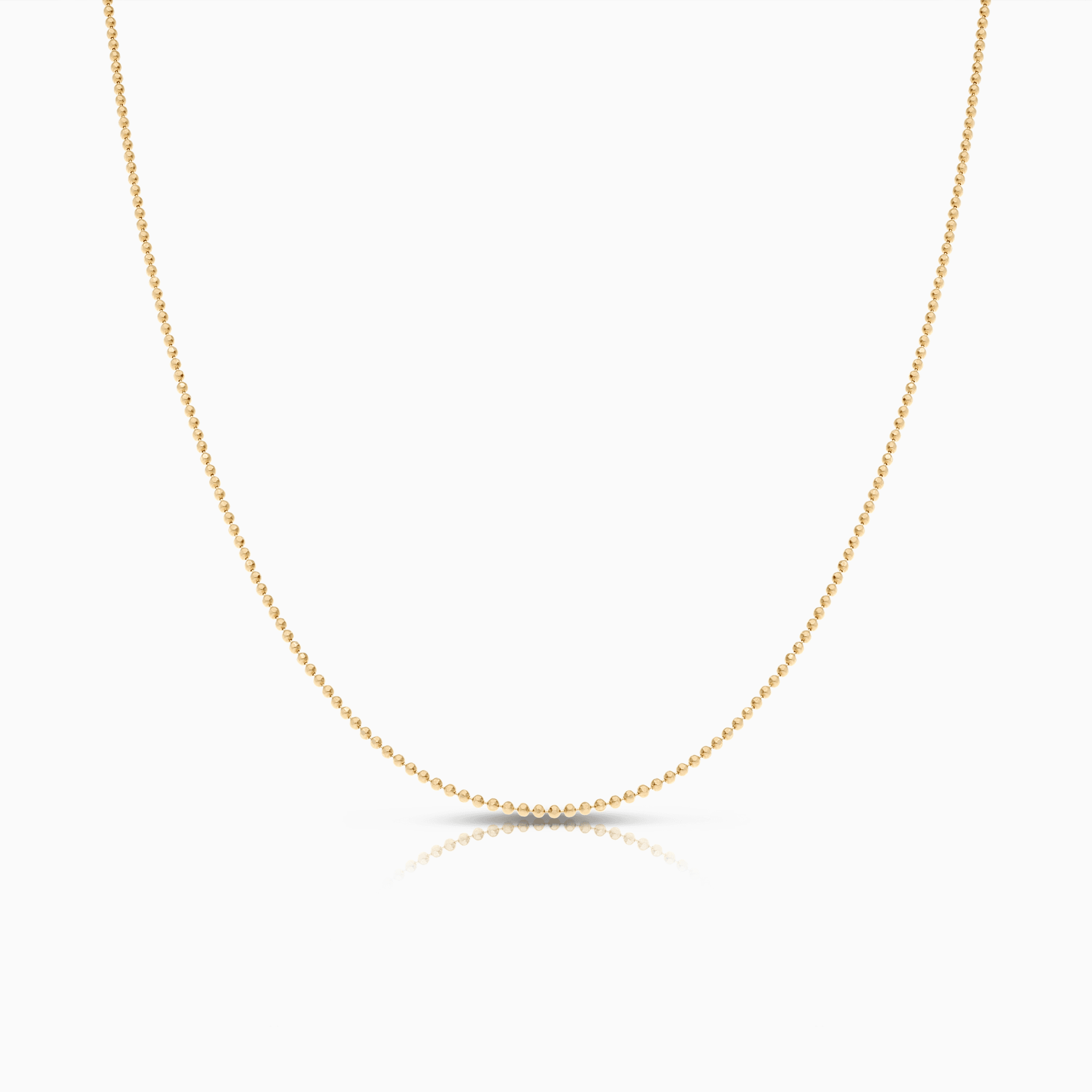 Bead chain 40cm 18K gold