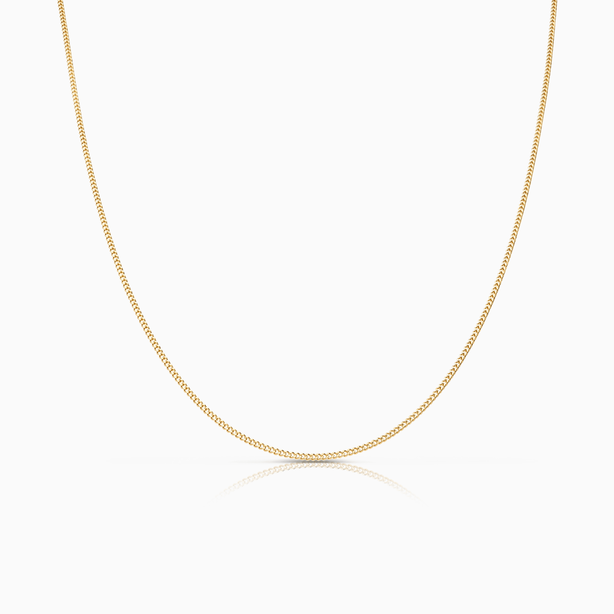 Curb chain 46cm 18K gold