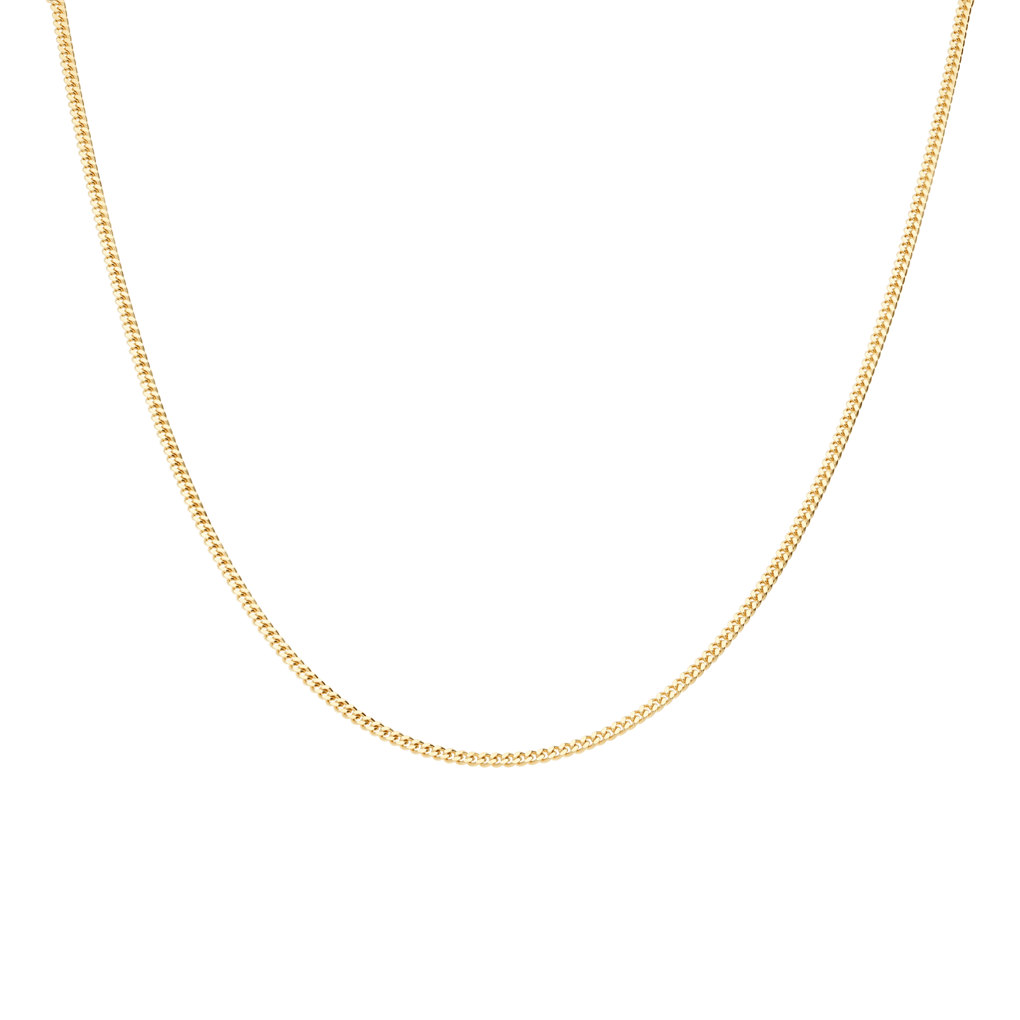 Curb chain 45cm 18K gold