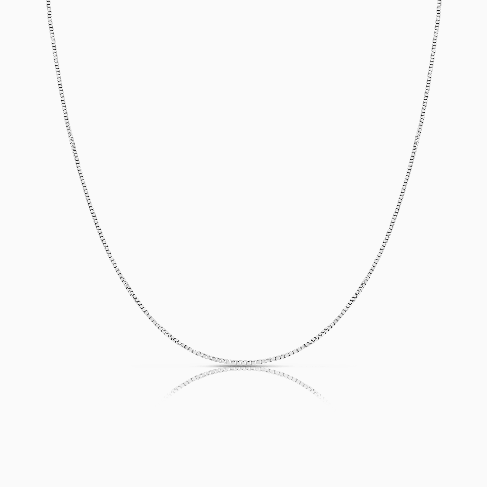 Venezialänk 36cm 18K vitguld