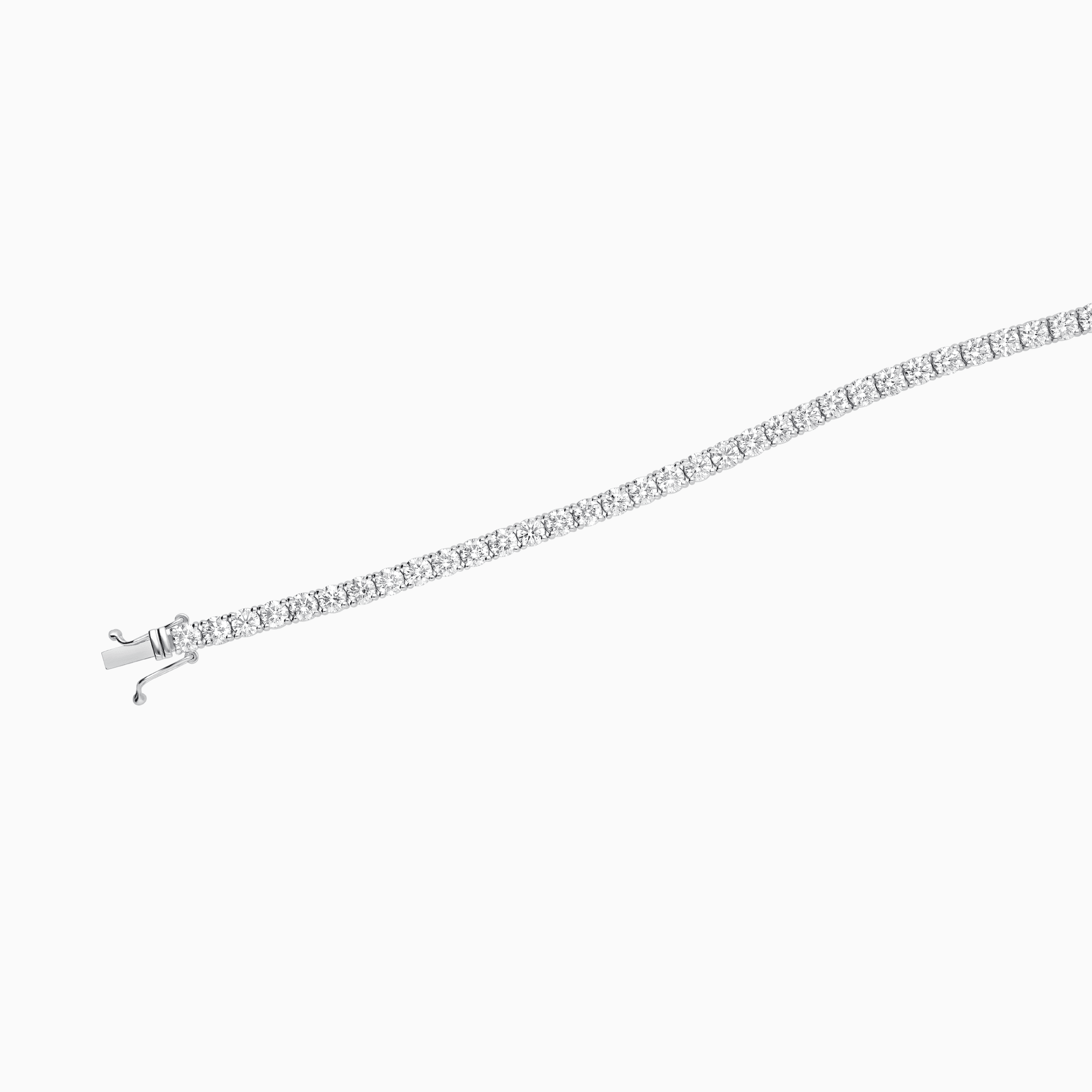 Tennis bracelet 7.10ct 18K white gold