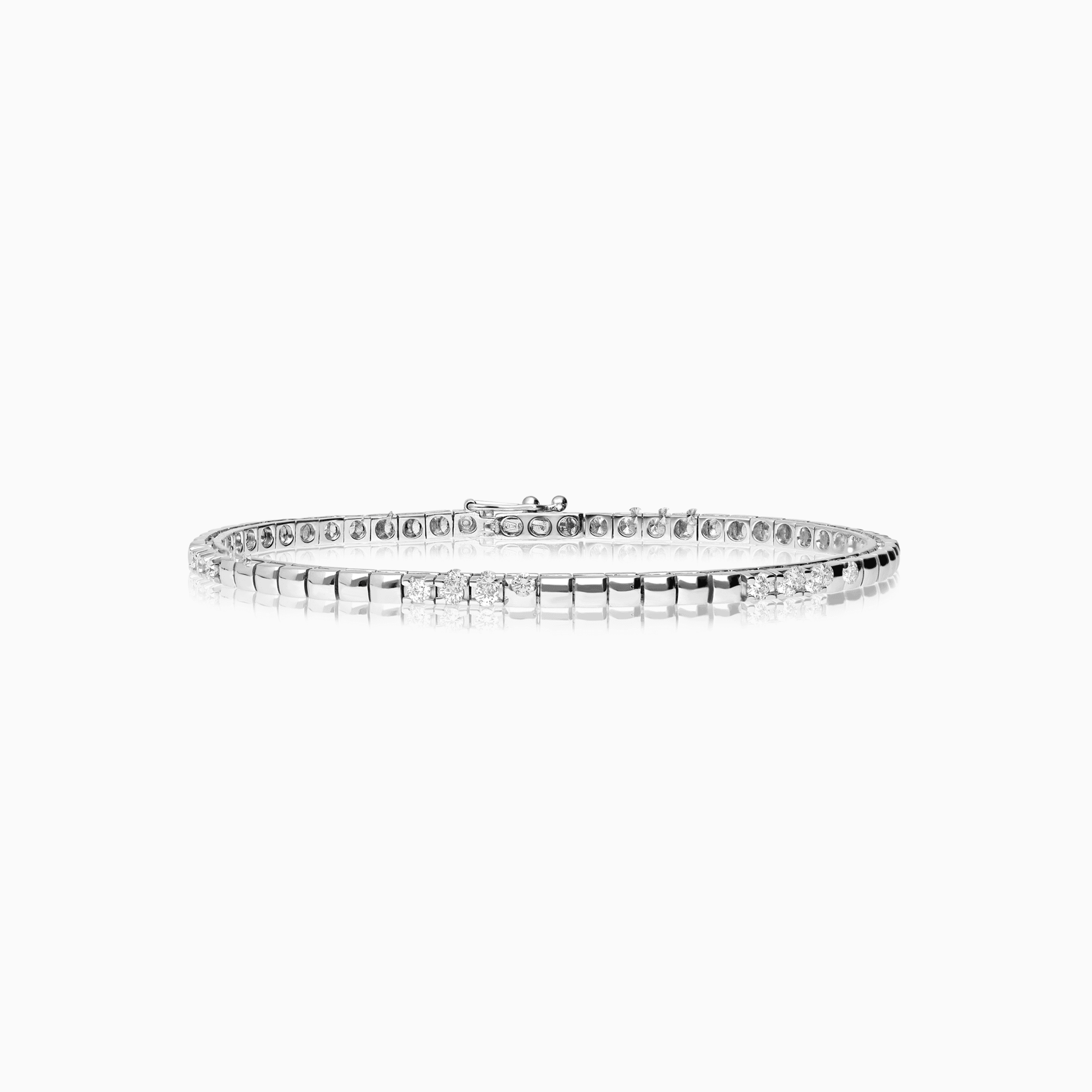 Tennisarmband 0,72ct 18K vitguld
