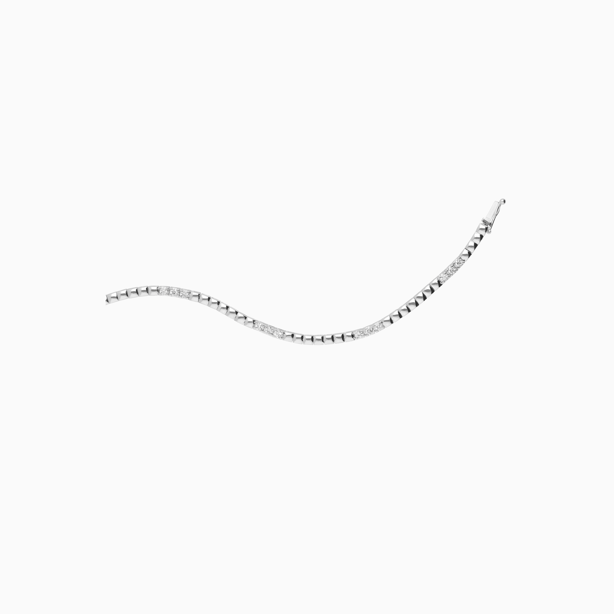 Tennisarmband 0,72ct 18K vitguld