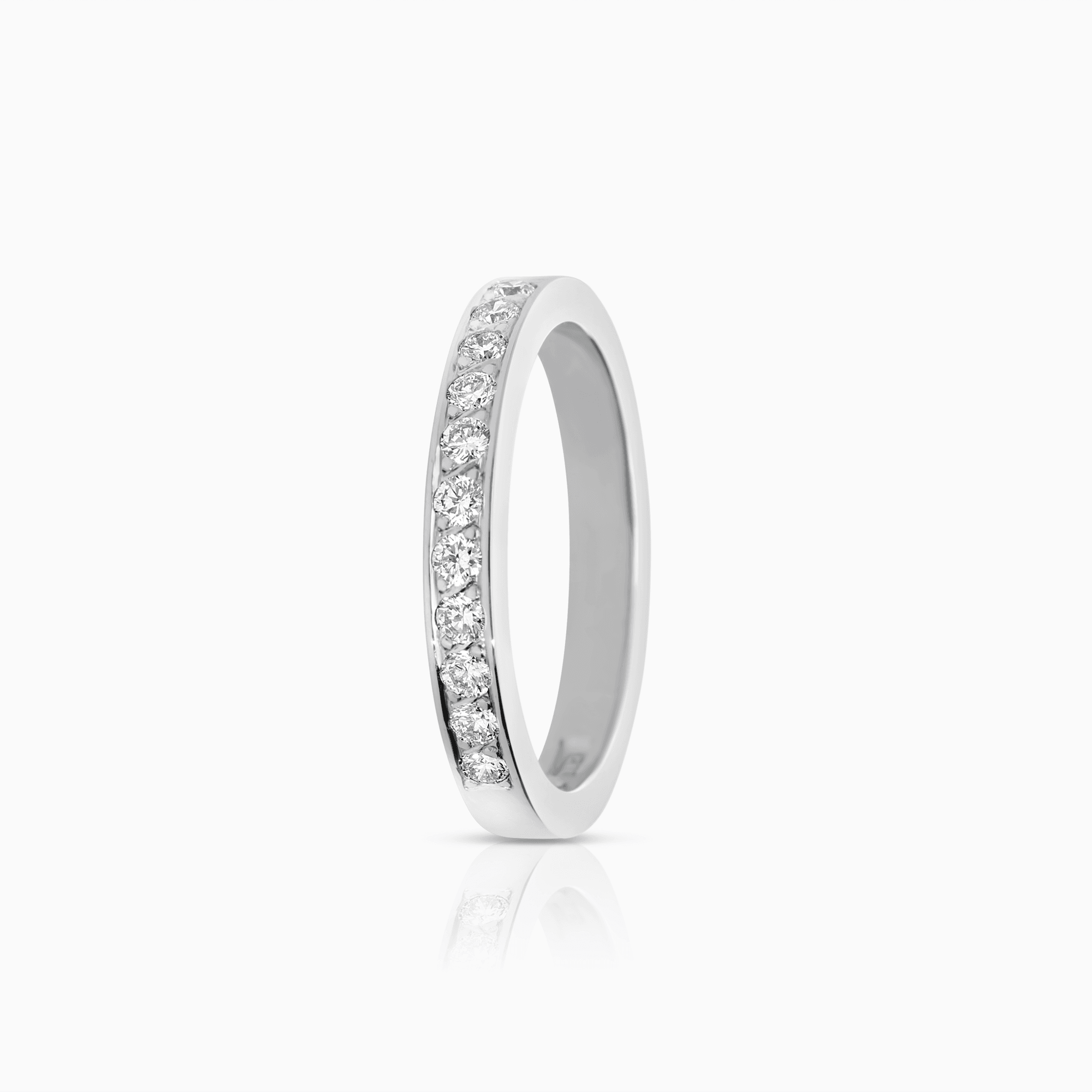 Half eternity 0.17ct 18K white gold