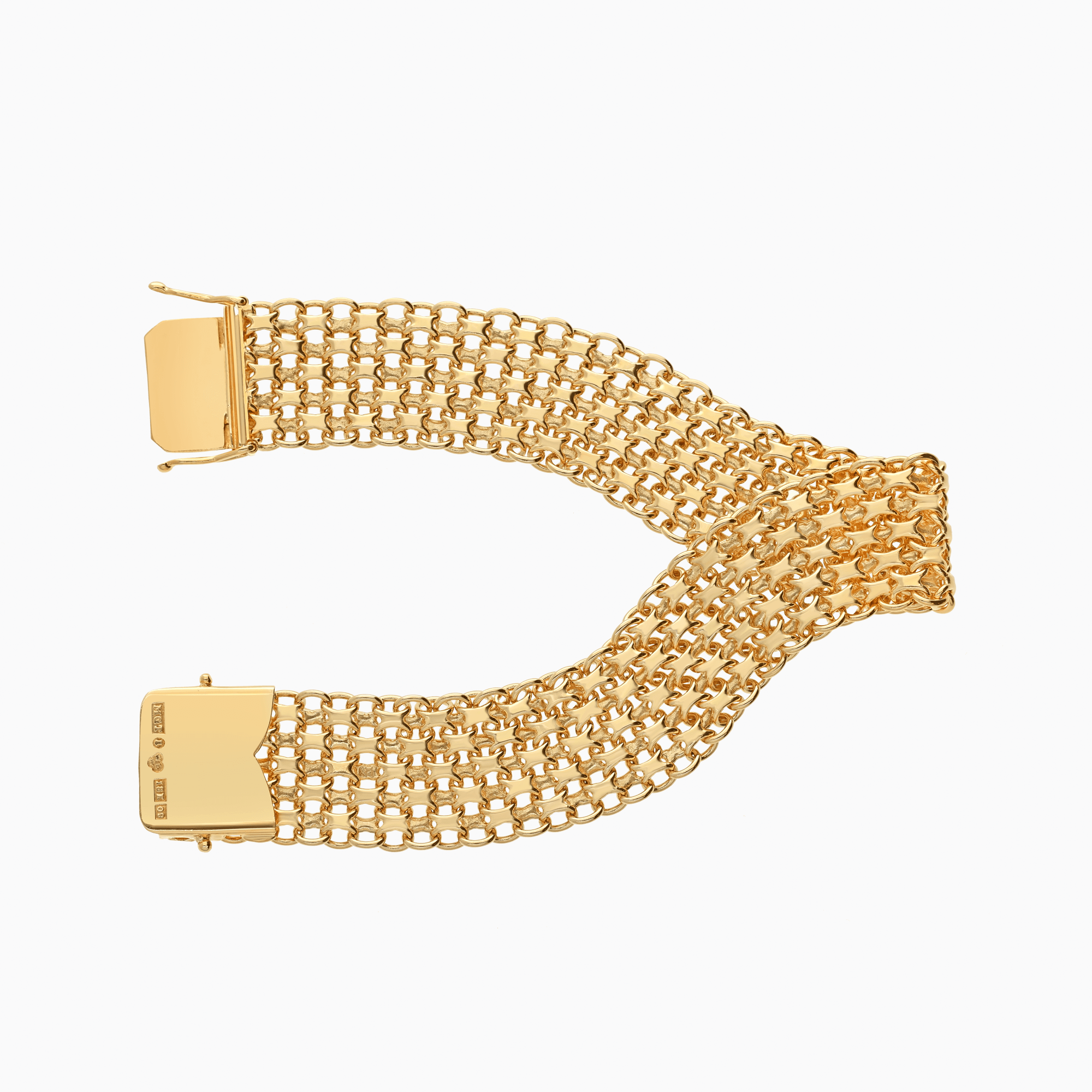 X-länk armband 37,62g 18K guld