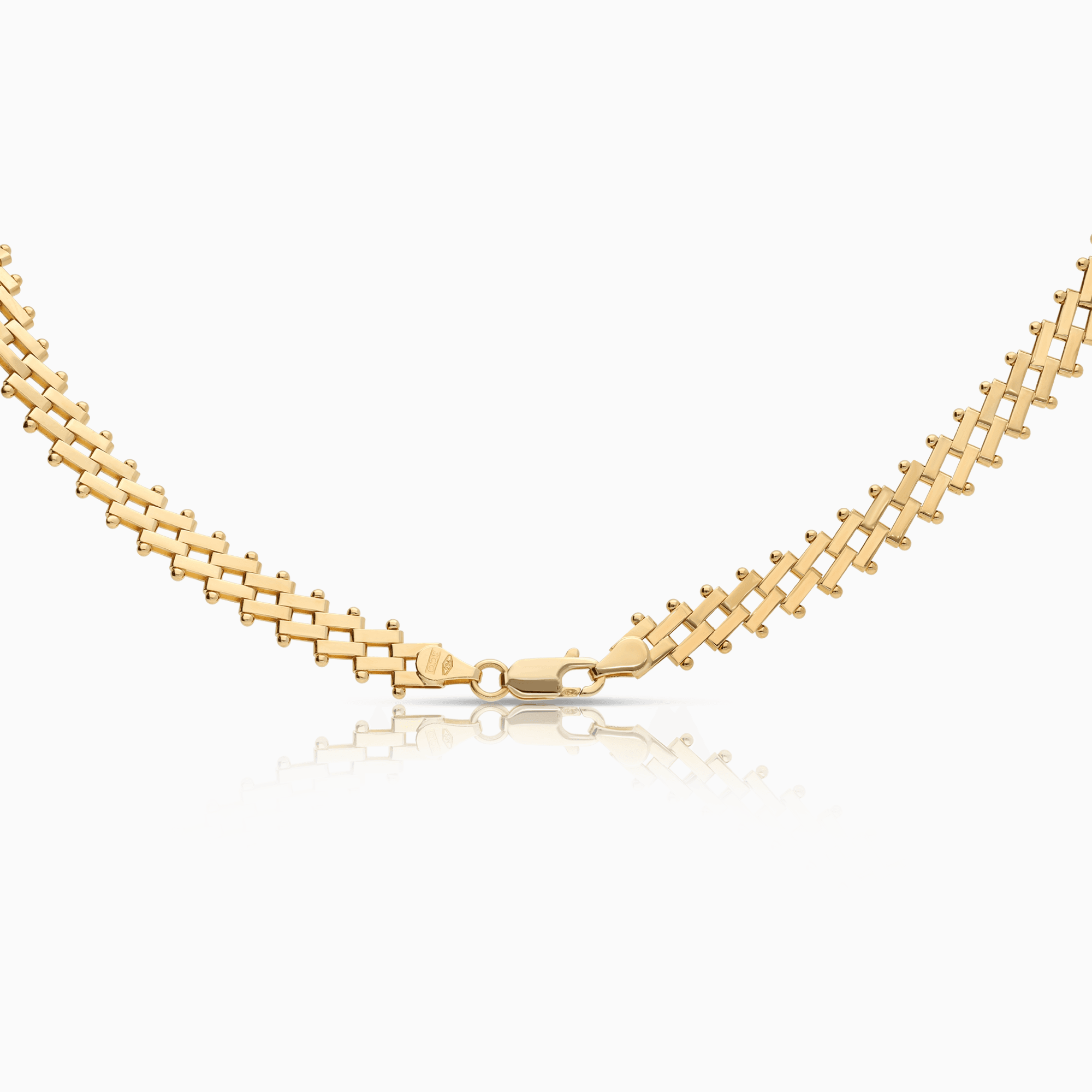 Corridor mat necklace 26.75g 18K gold