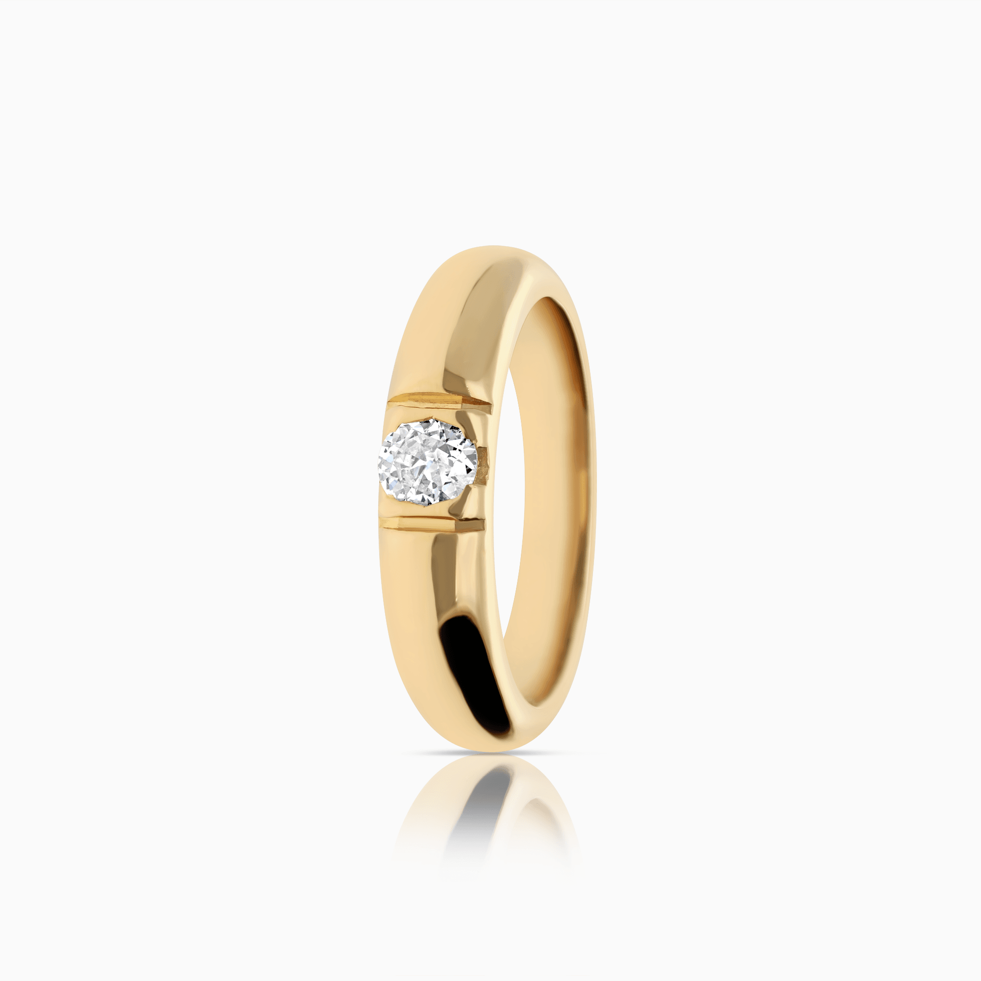 Solitaire ring 0.24ct 18K