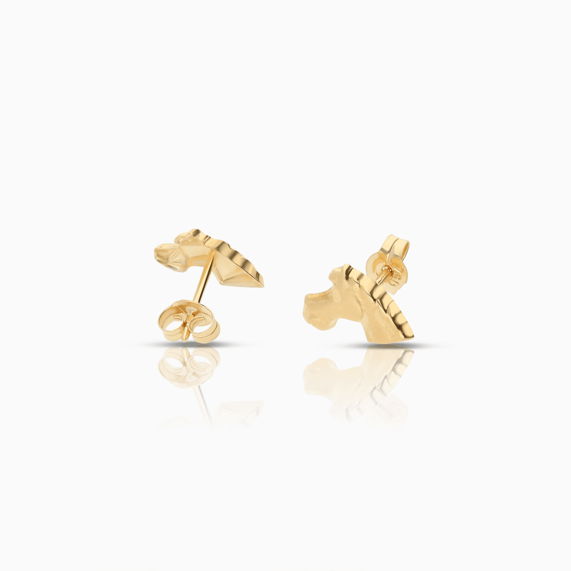 Gold earrings 0.45g 18K gold