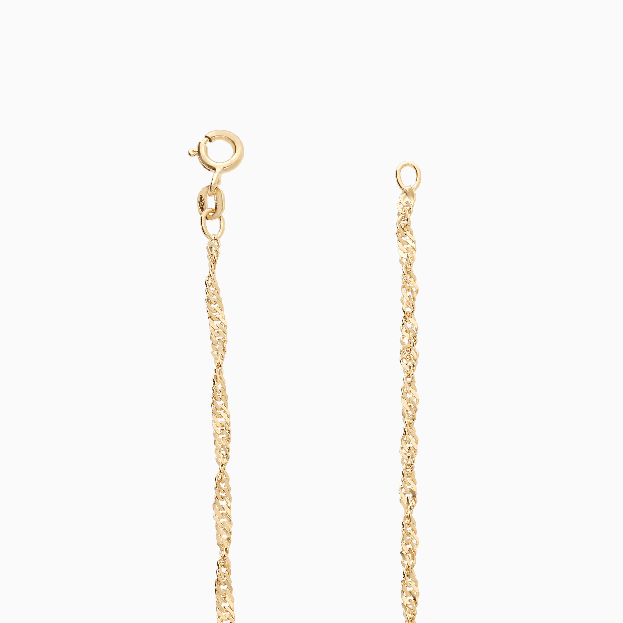 Singapore Bracelet 2.12g 18K Gold