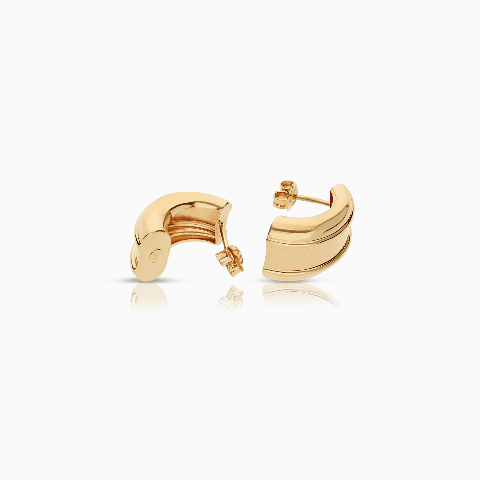 Gold earrings 3.40g 18K gold