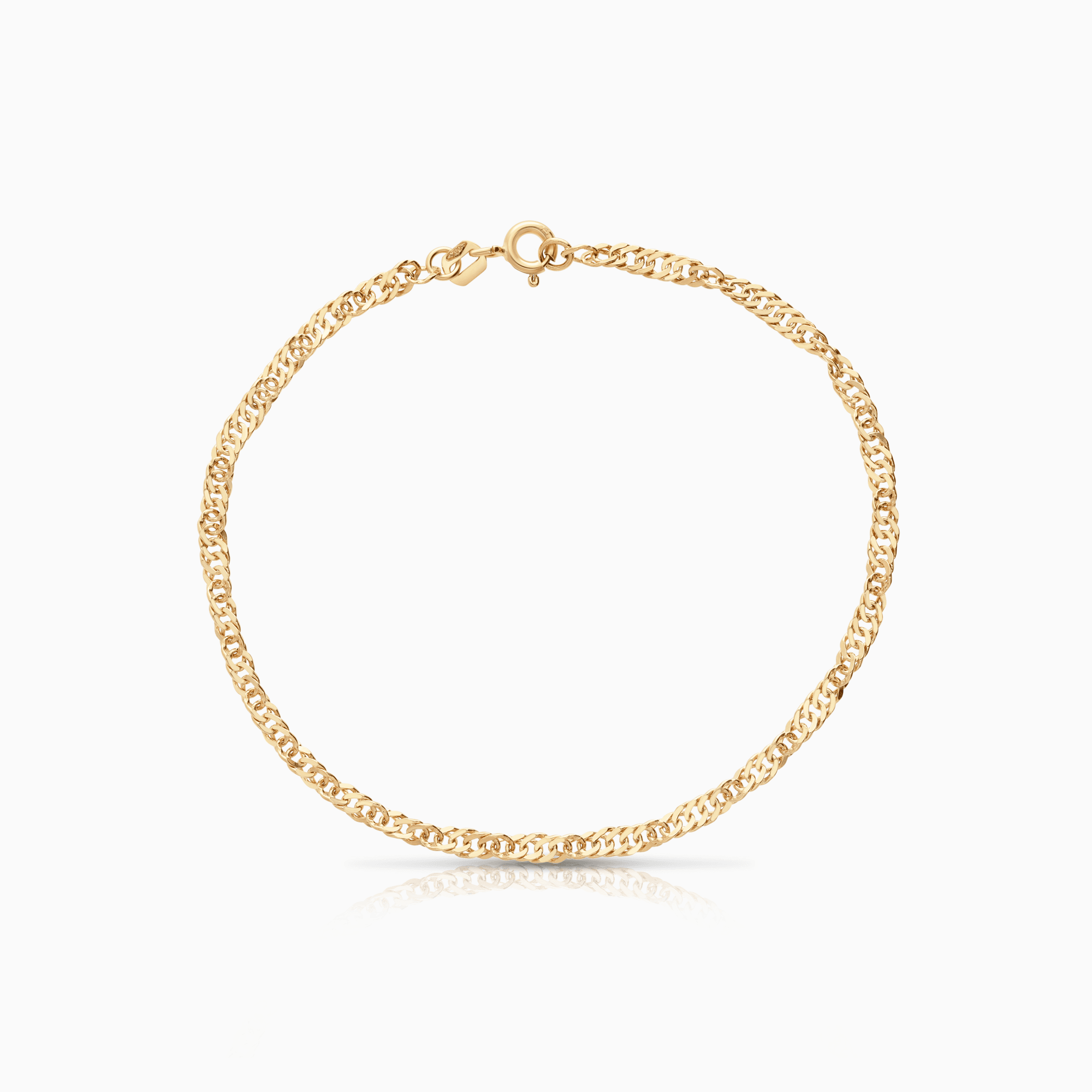 Singapore armband 3,0g 18K guld