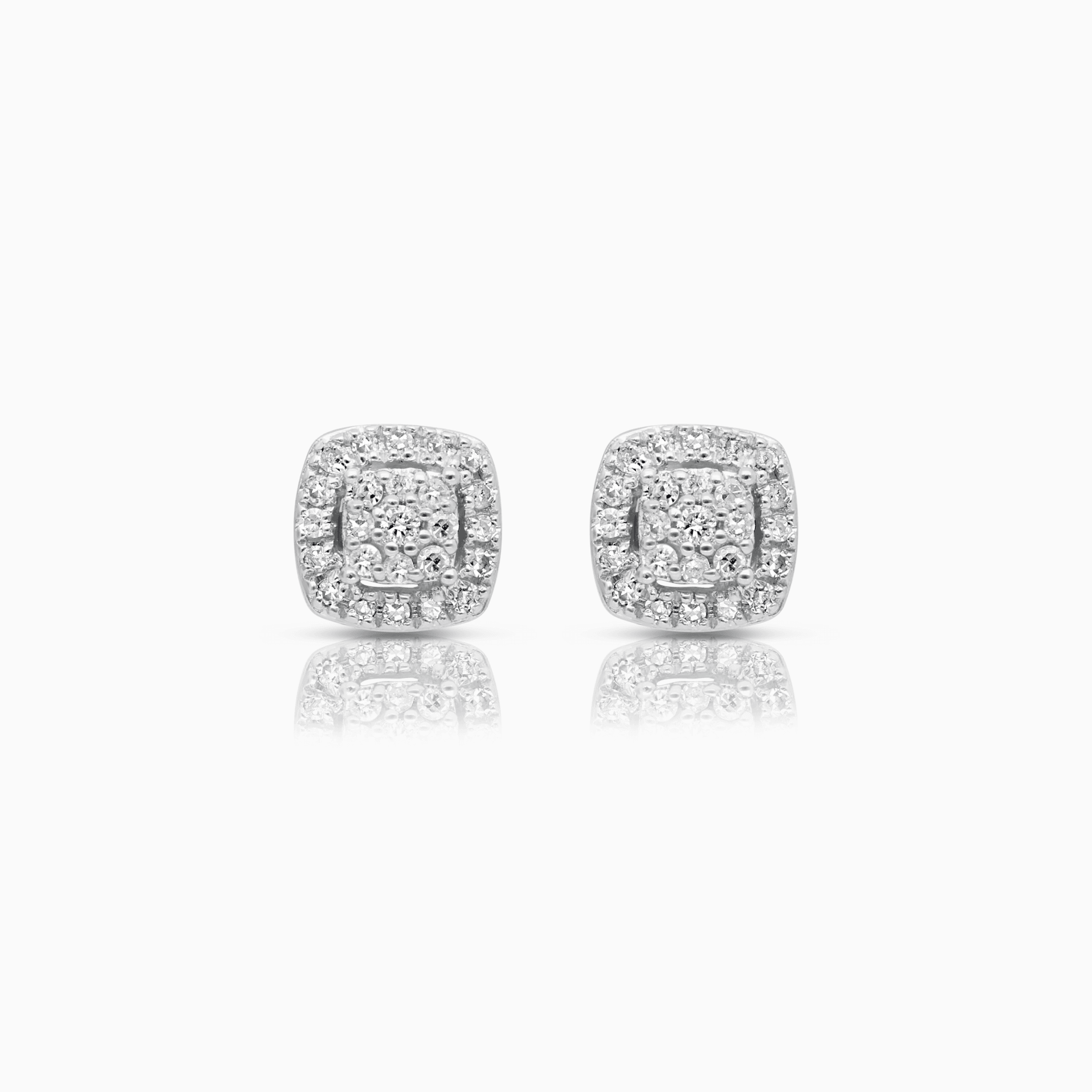 Diamond earrings 0.25ct 18K white gold