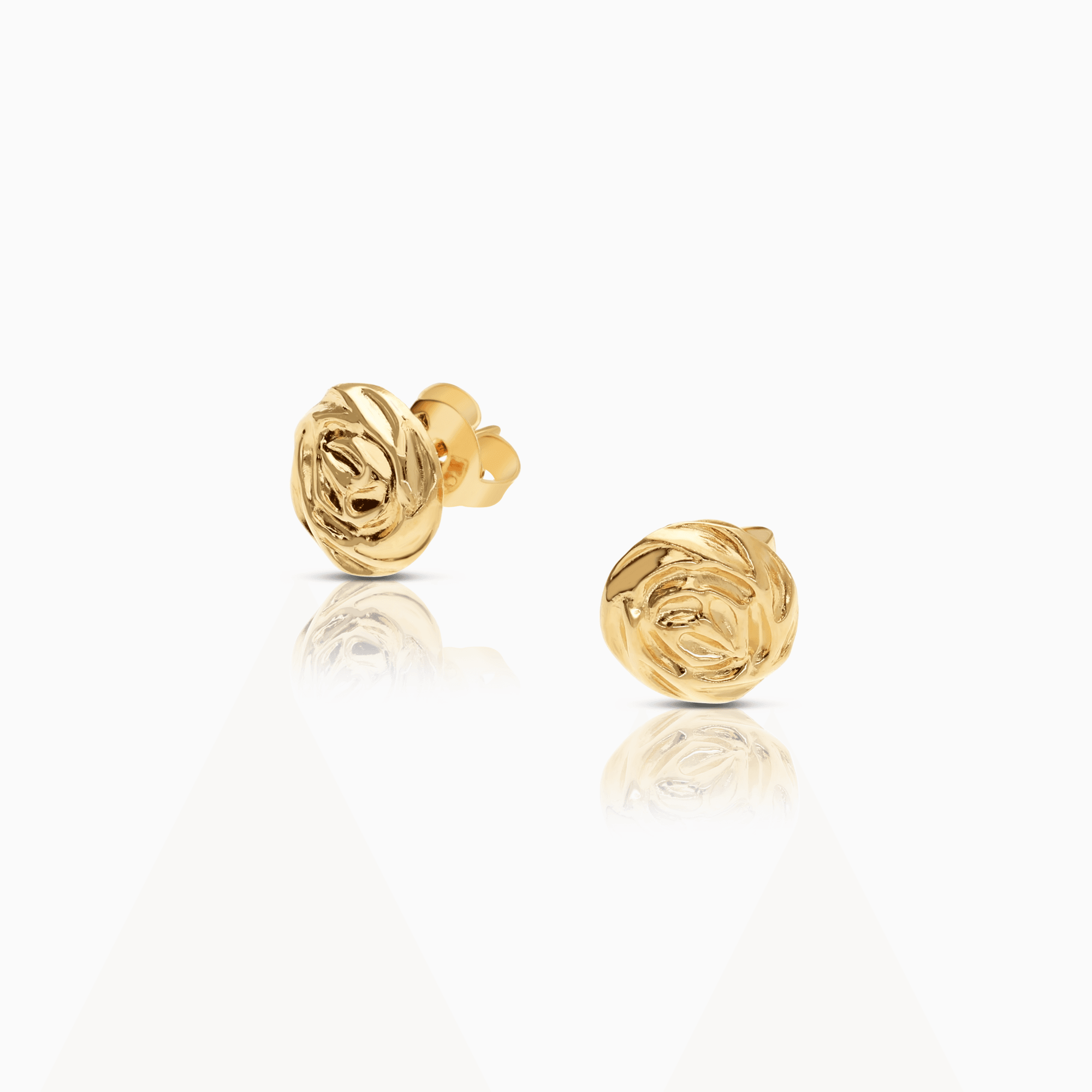 Gold earrings rose 1.02g 18K gold