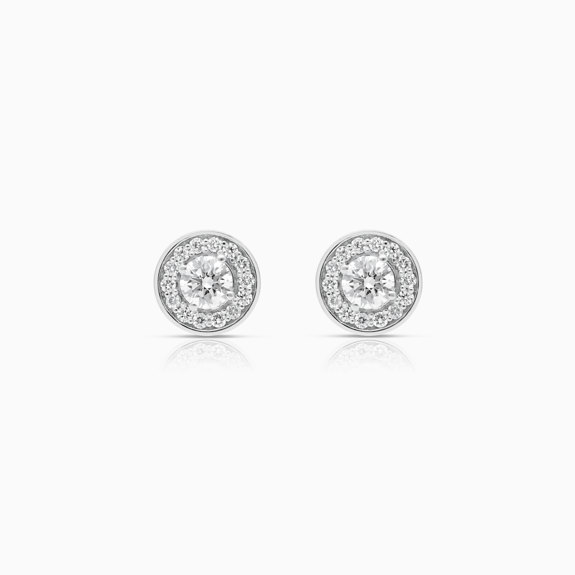 Diamond earrings 1.00ct Platinum