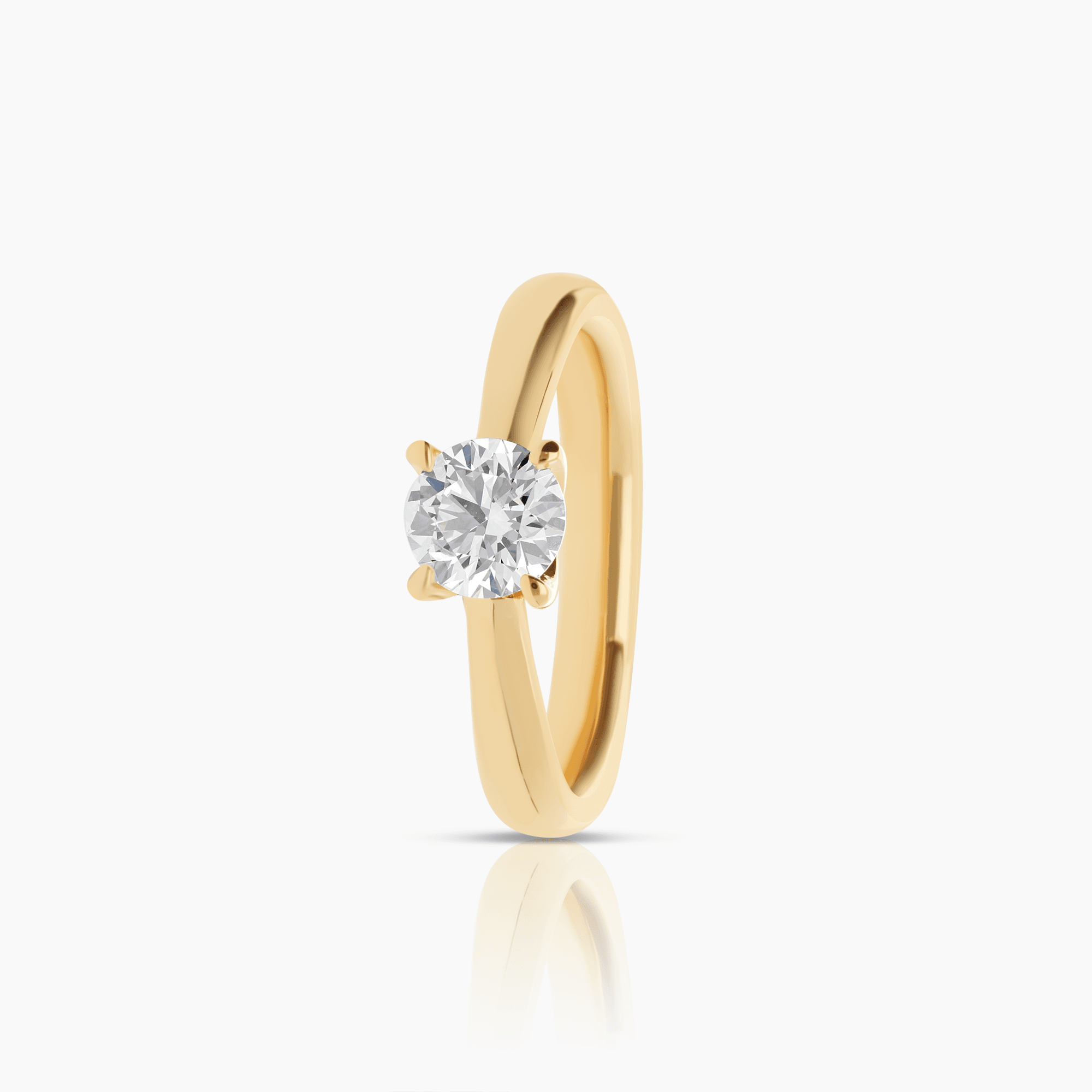 Solitärring 0,57ct 18K