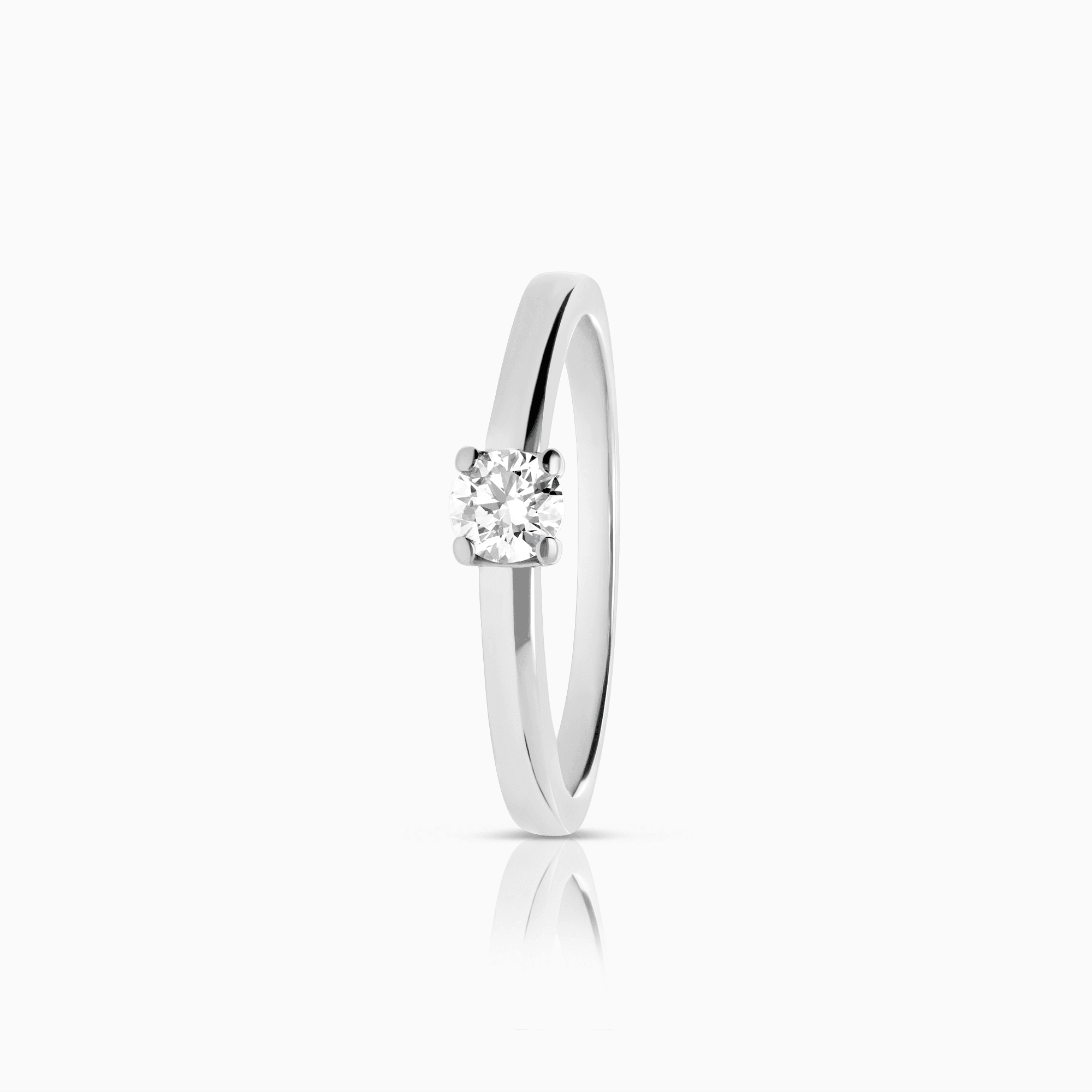 Solitärring 0,25 carat 18K