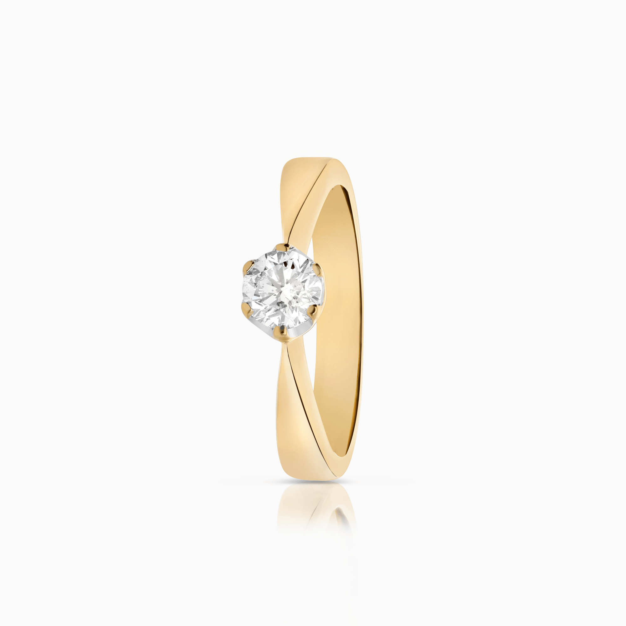 Diamond ring 0.46ct 18K