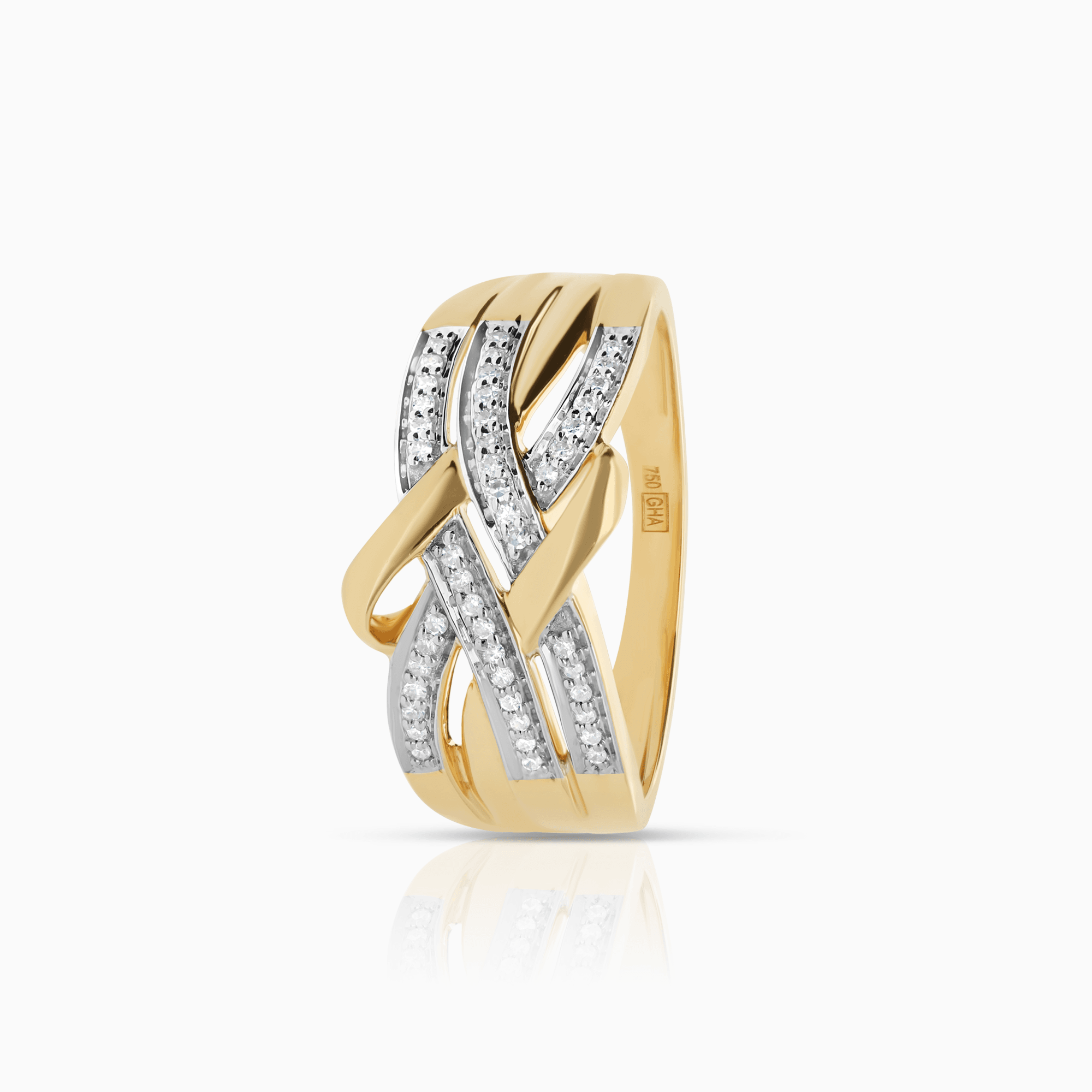 Diamond ring 0.20ct 18K