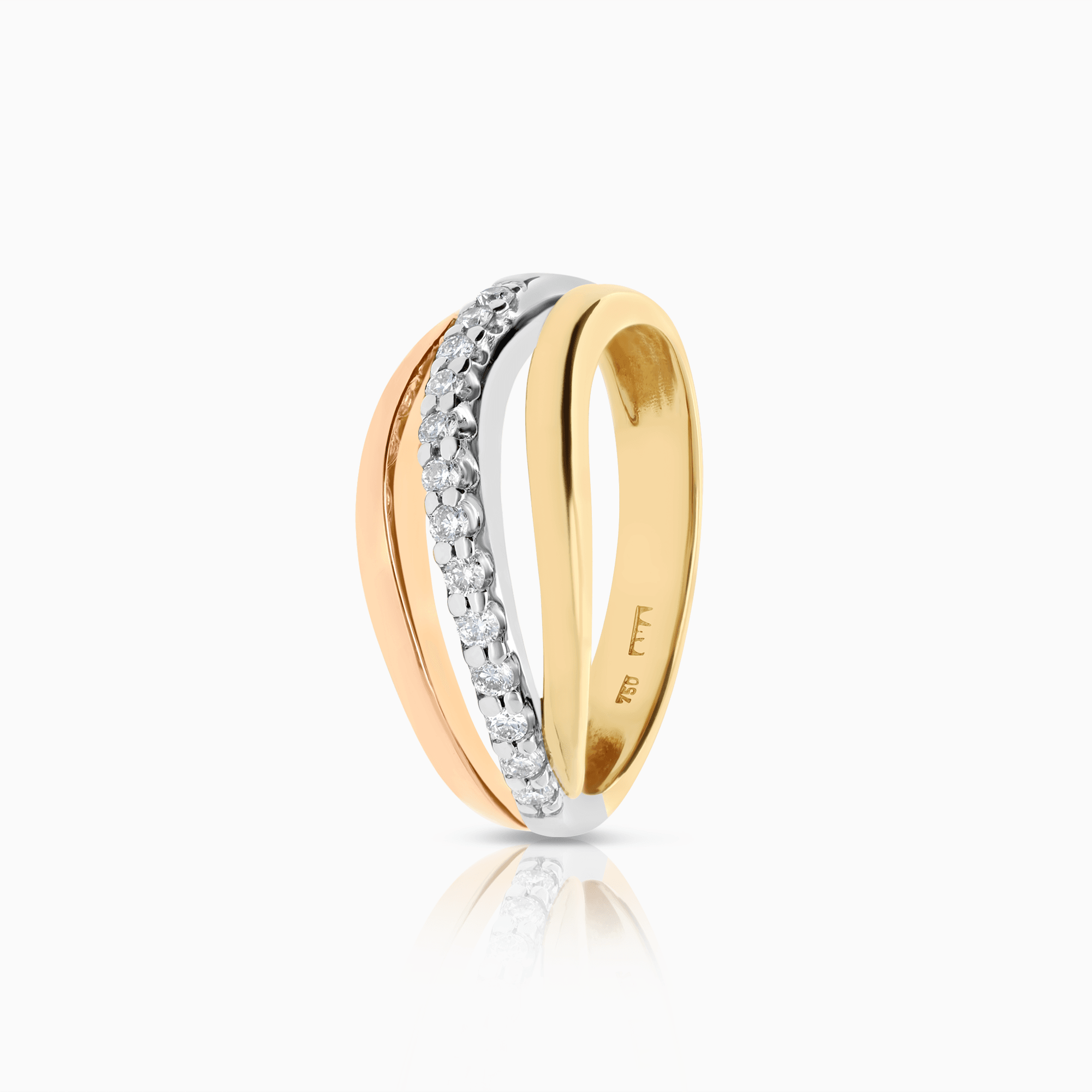 Diamond ring 0.14ct 18K