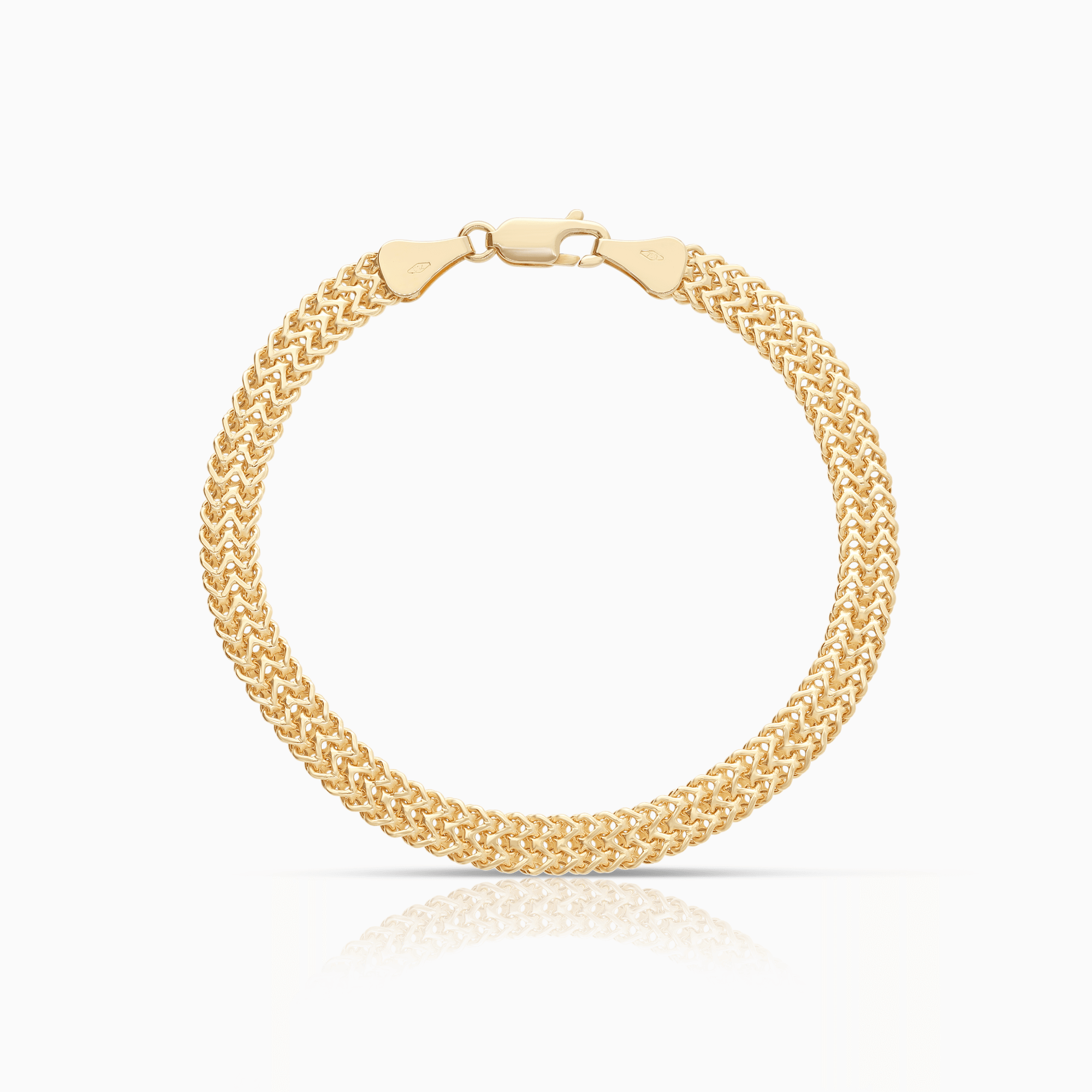 Fishbone bracelet 5.79g 18K gold
