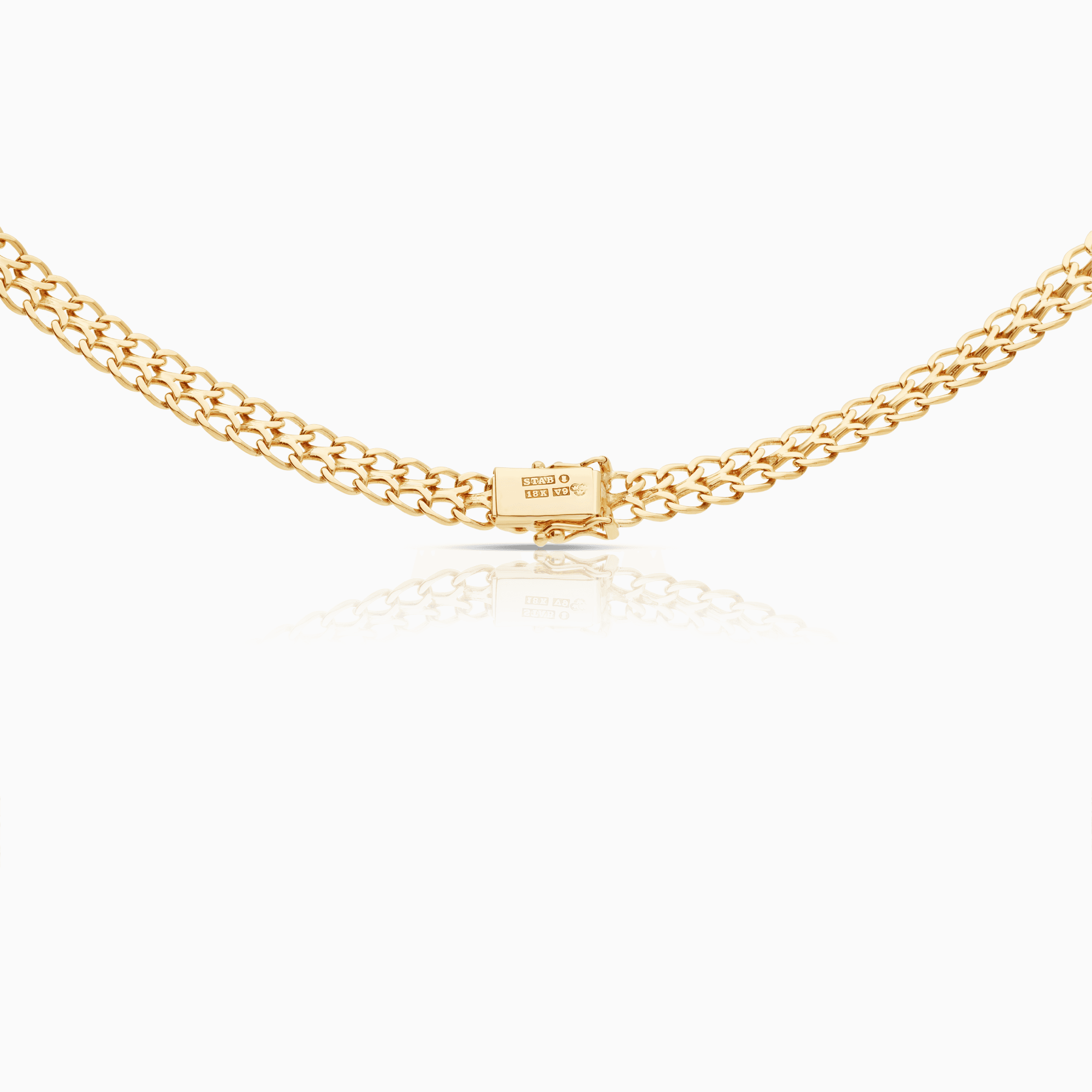 Fiskben halsband 22,40g 18K guld