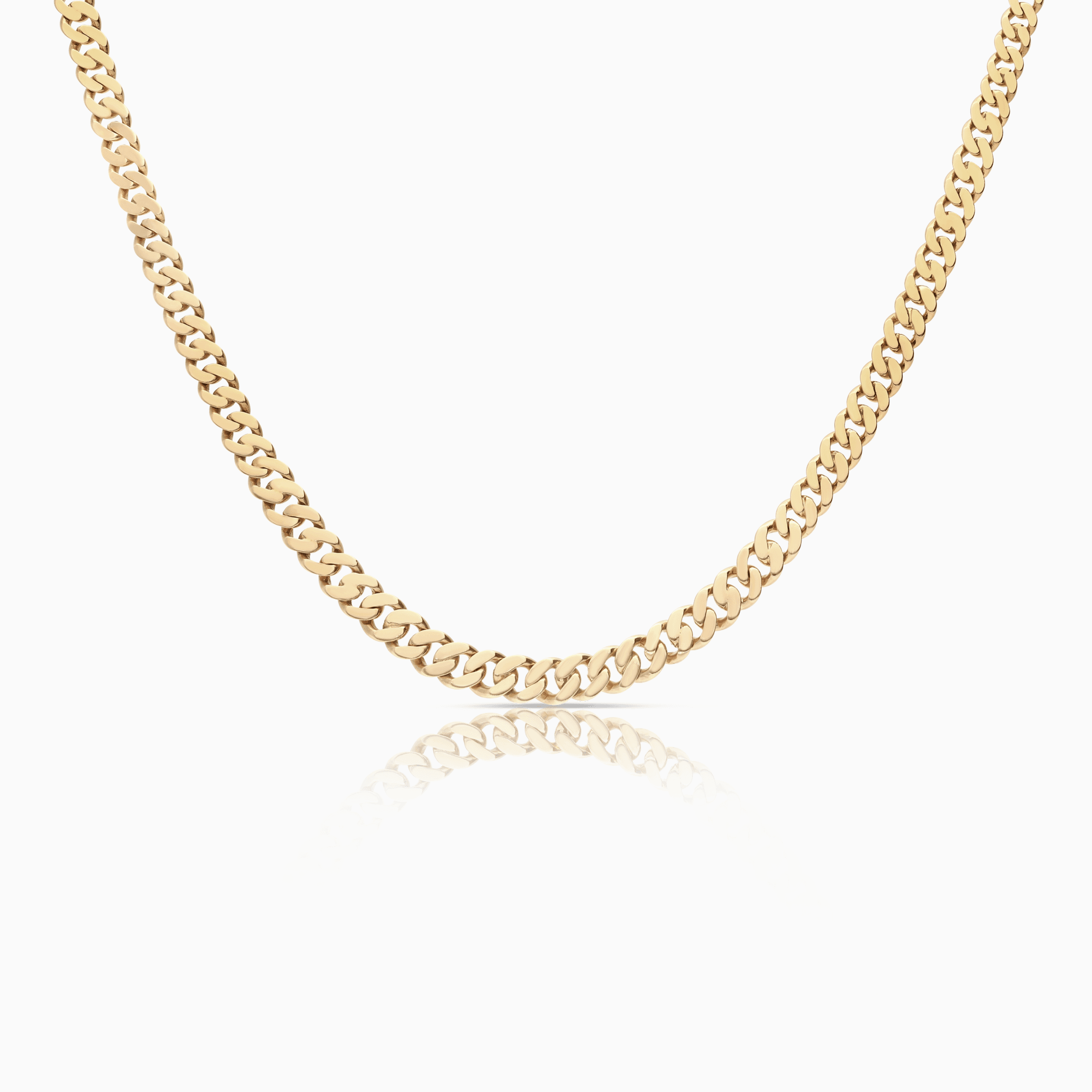 Graduated curb chain 16.80g 18K gold