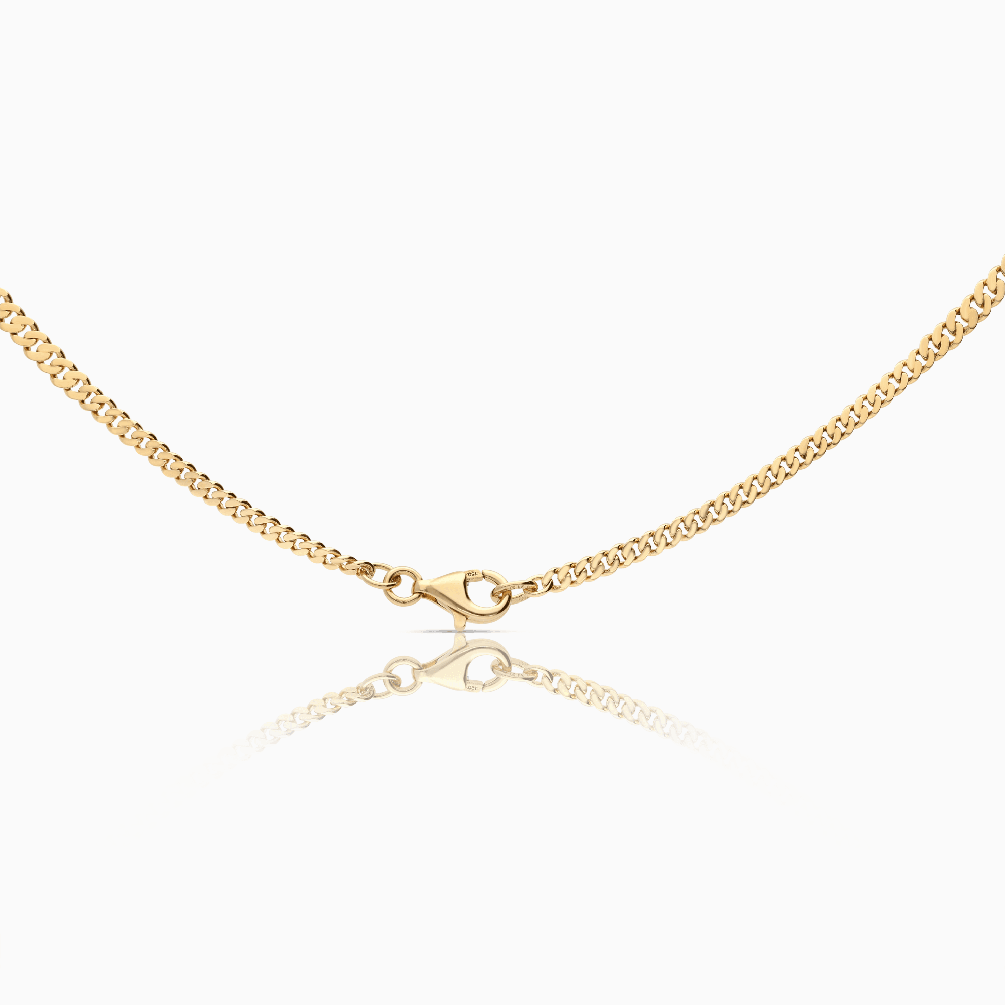 Graduated curb chain 16.80g 18K gold