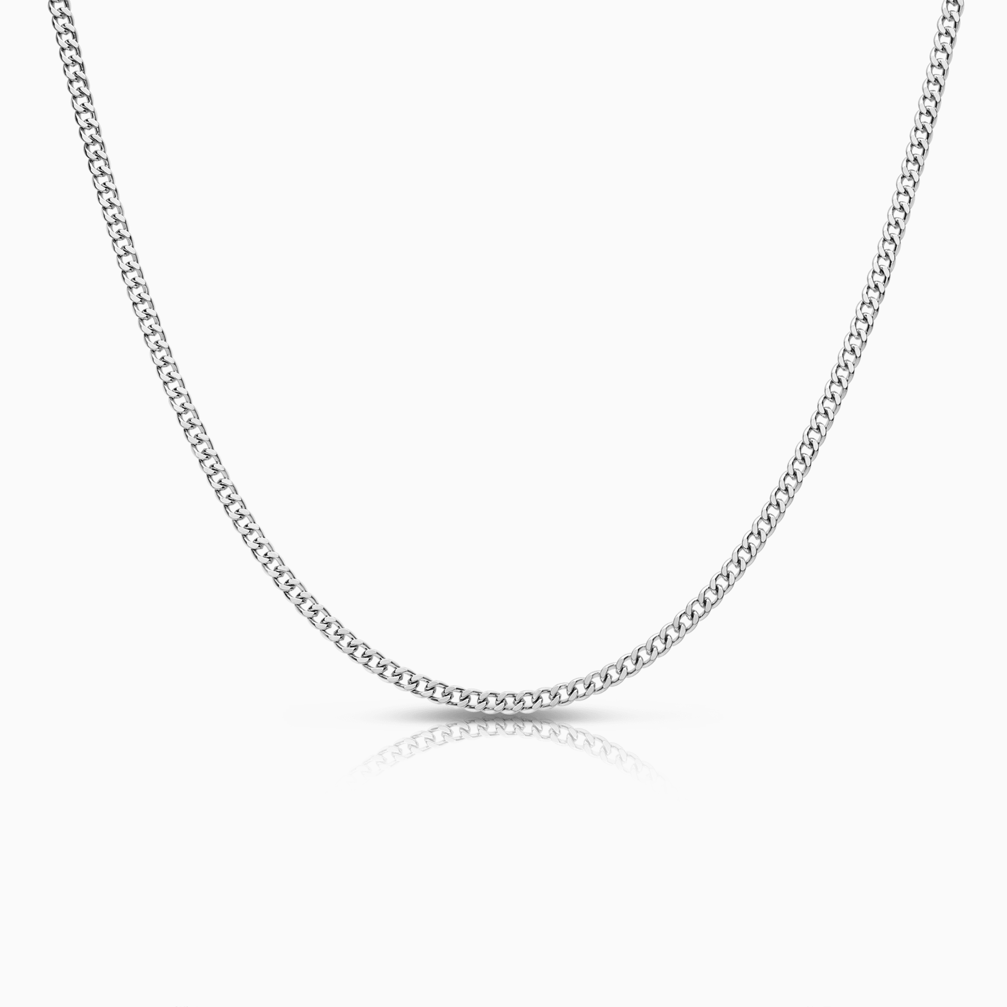 Curb link 11.50g 18K white gold