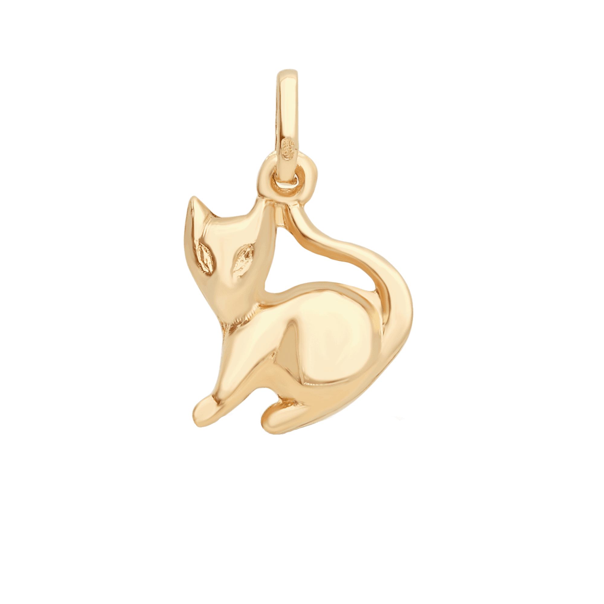 Pendant cat 1.66g 18K gold