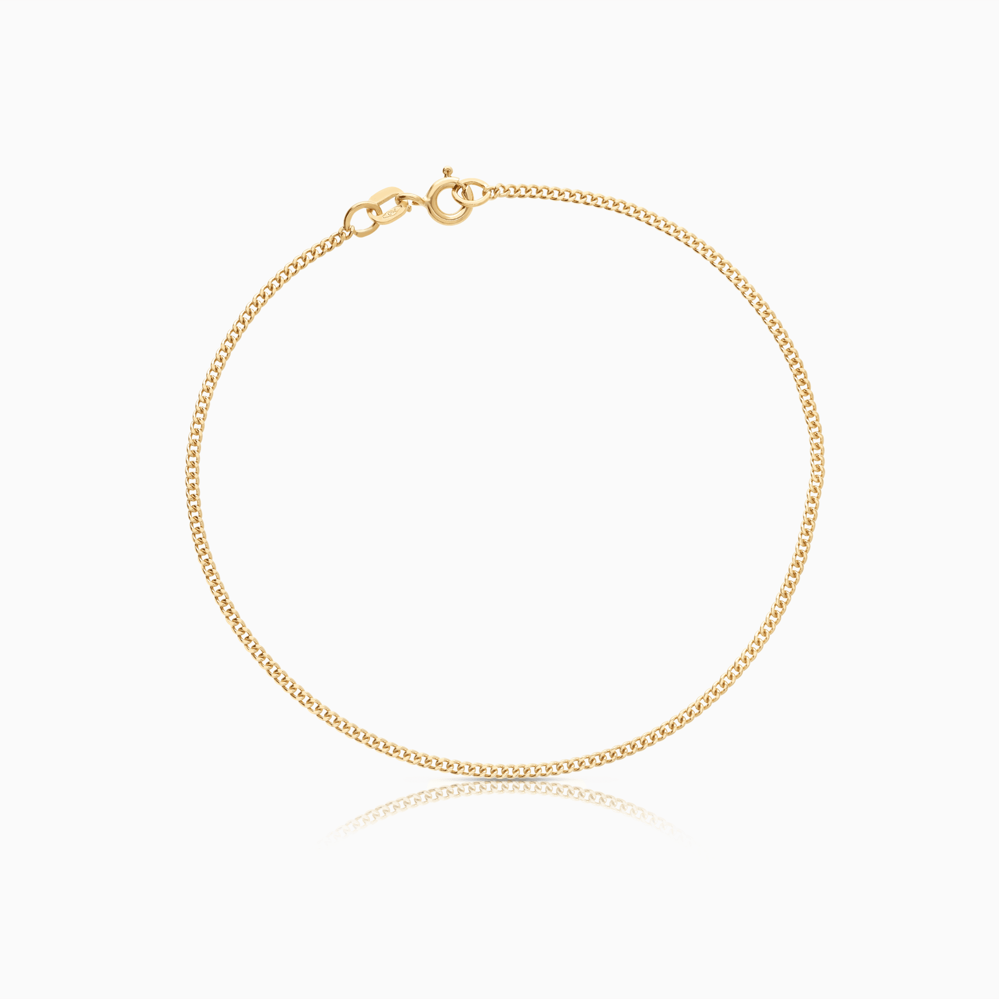 Curb bracelet 1.98g 18K gold