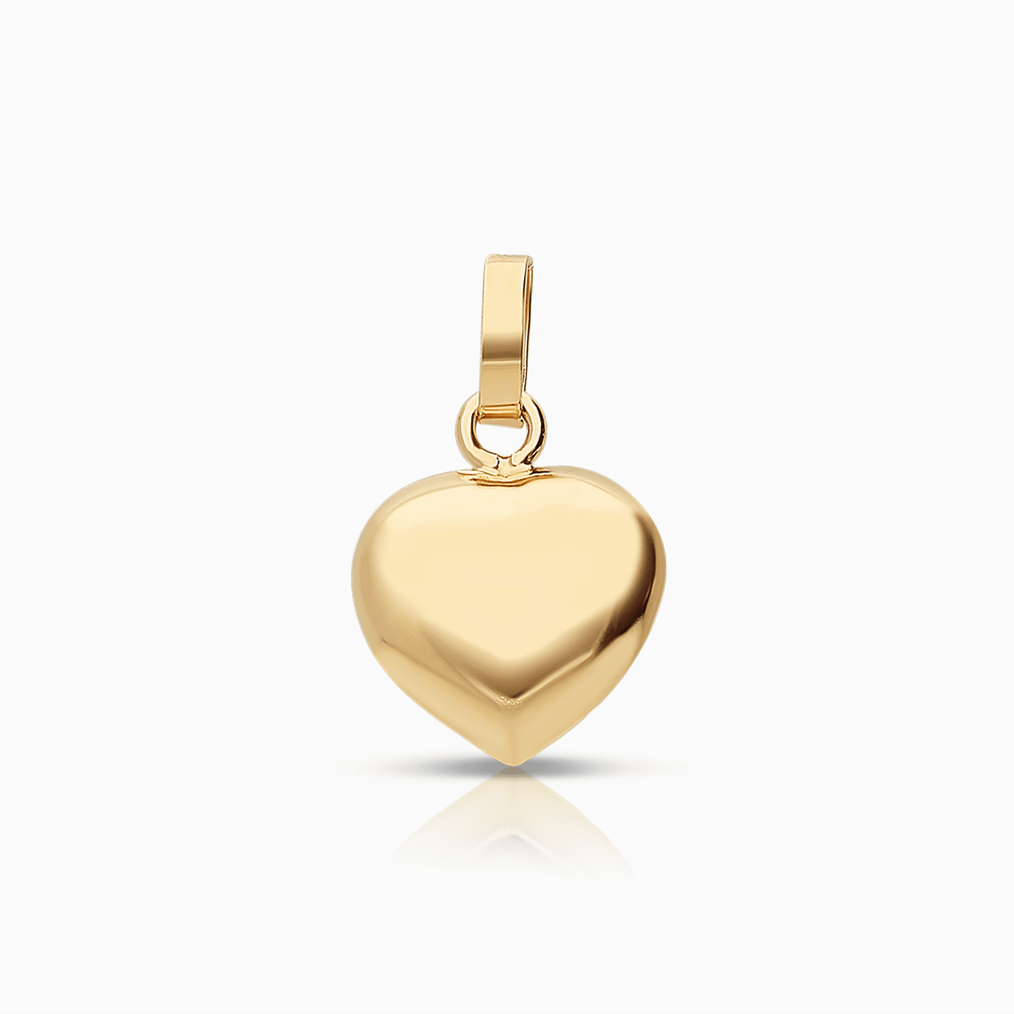 Pendant heart 0.93g 18K gold