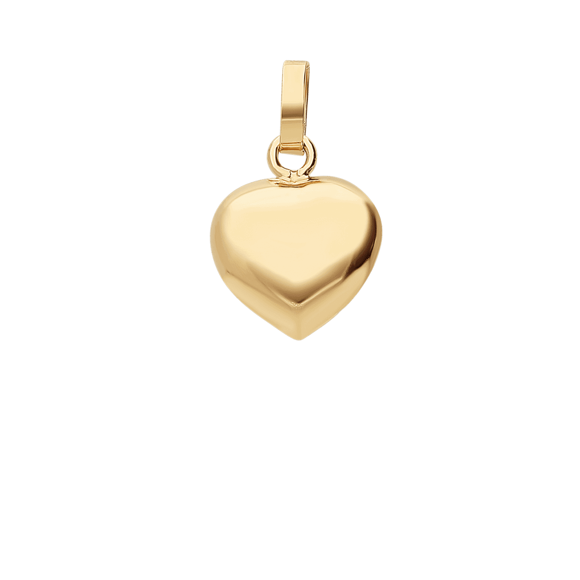 Pendant heart 0.93g 18K gold