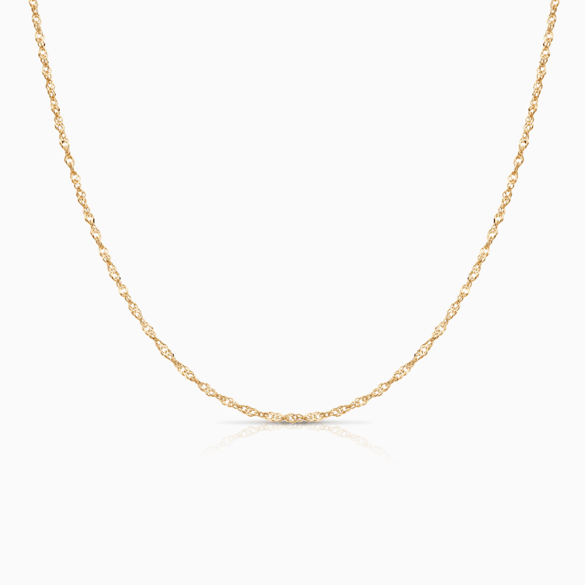 Singapore necklace 3.65g 18K gold