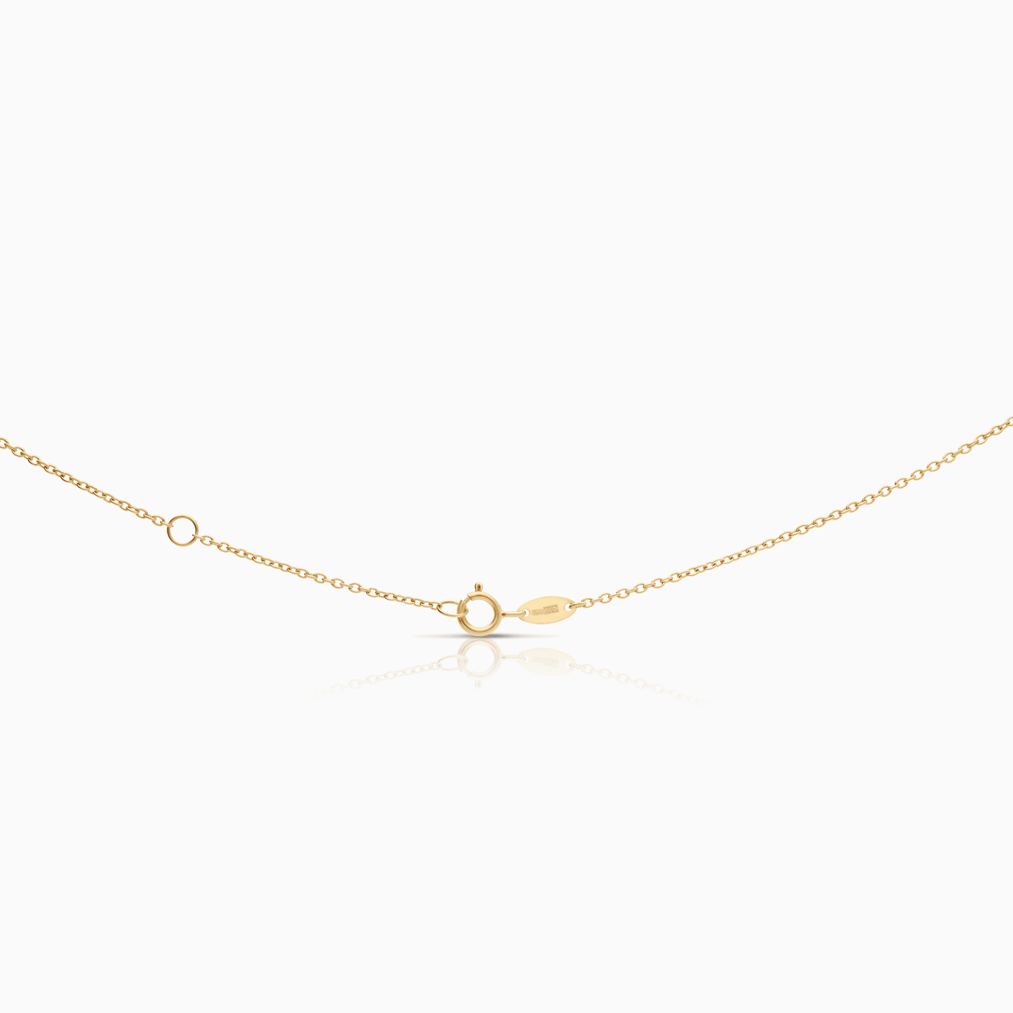 Gold necklace with a heart 2.82g 18K gold