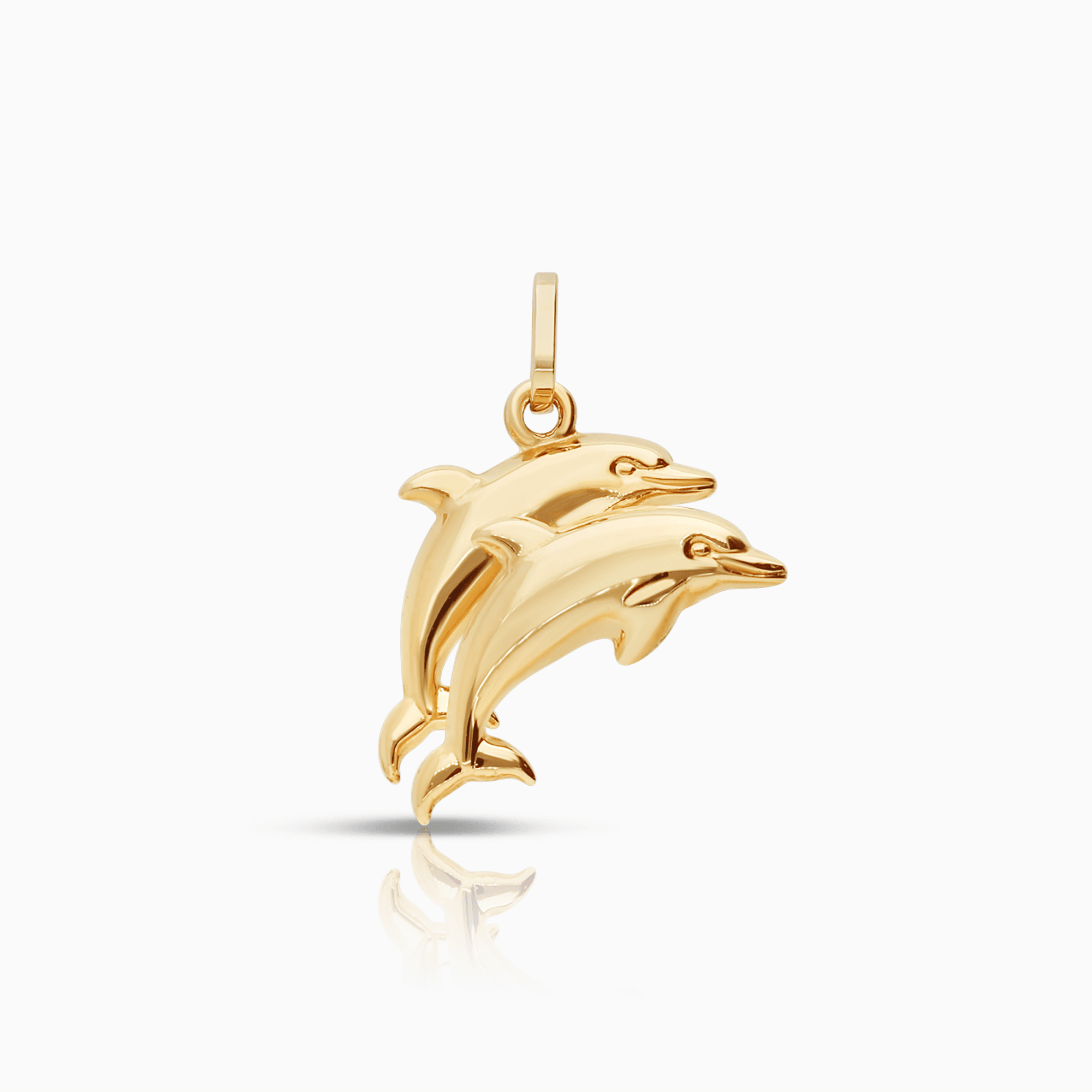 Hängsmycke delfiner 0,98g 18K guld