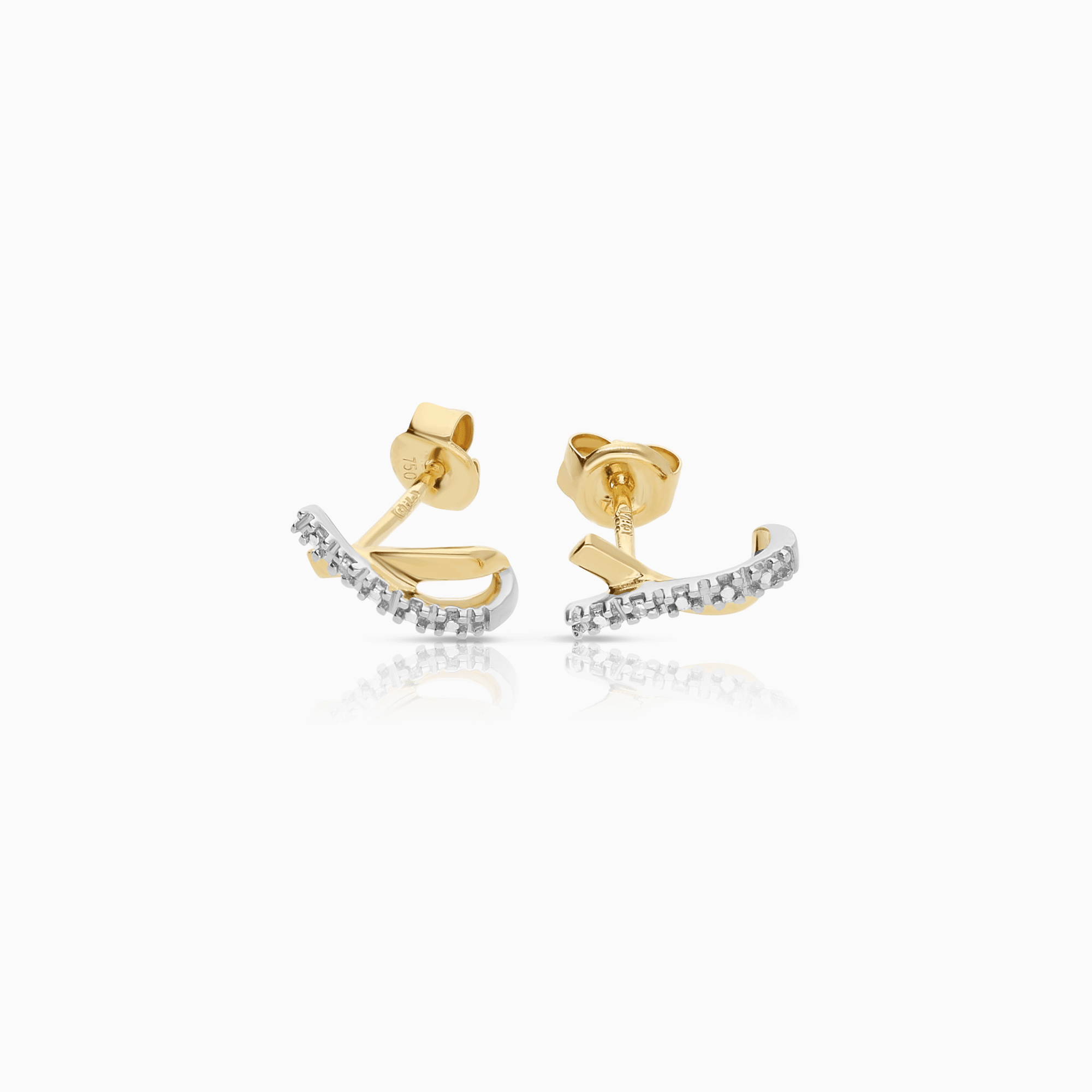 Diamantörhängen 0,01ct 18K guld