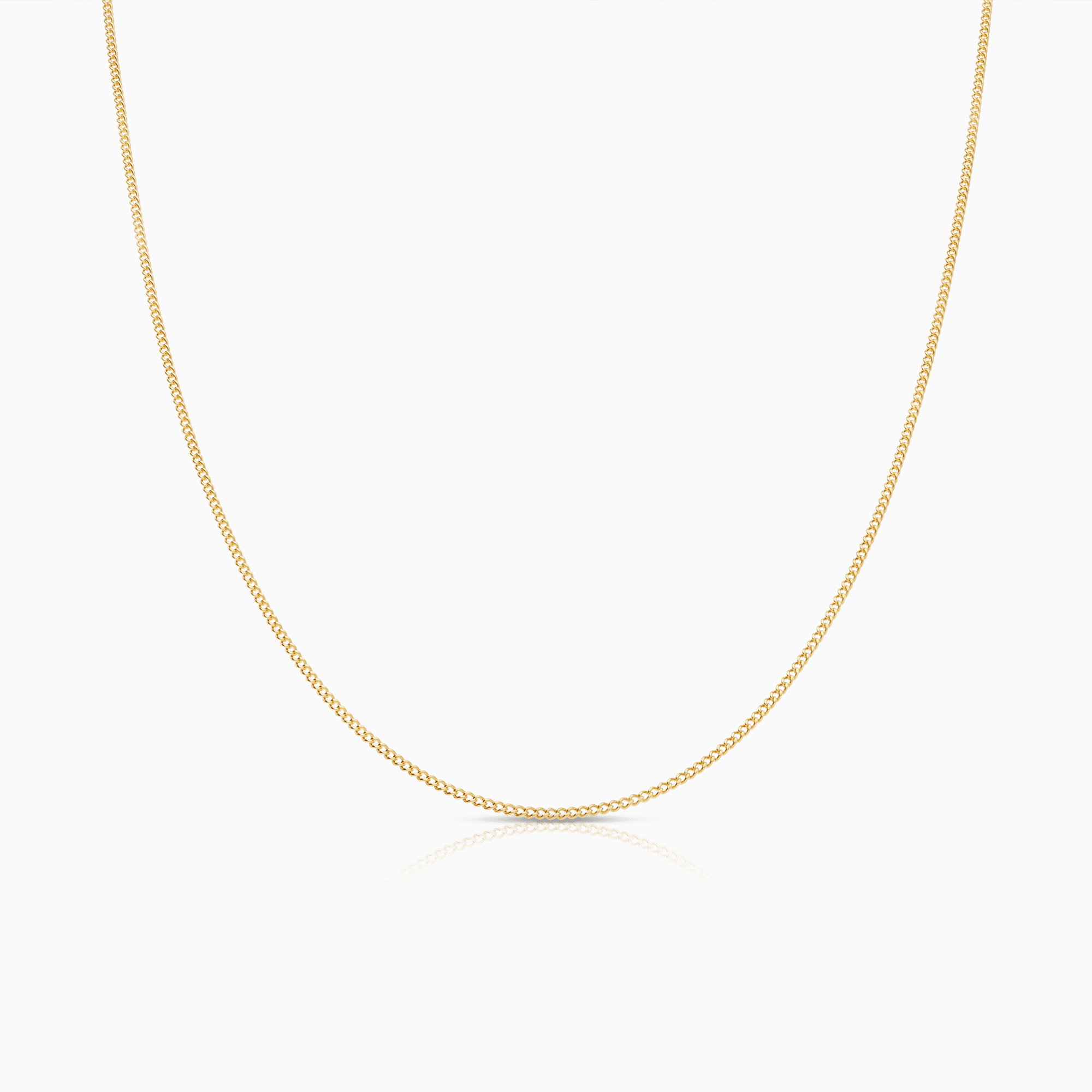 Curb chain 44cm 18K gold
