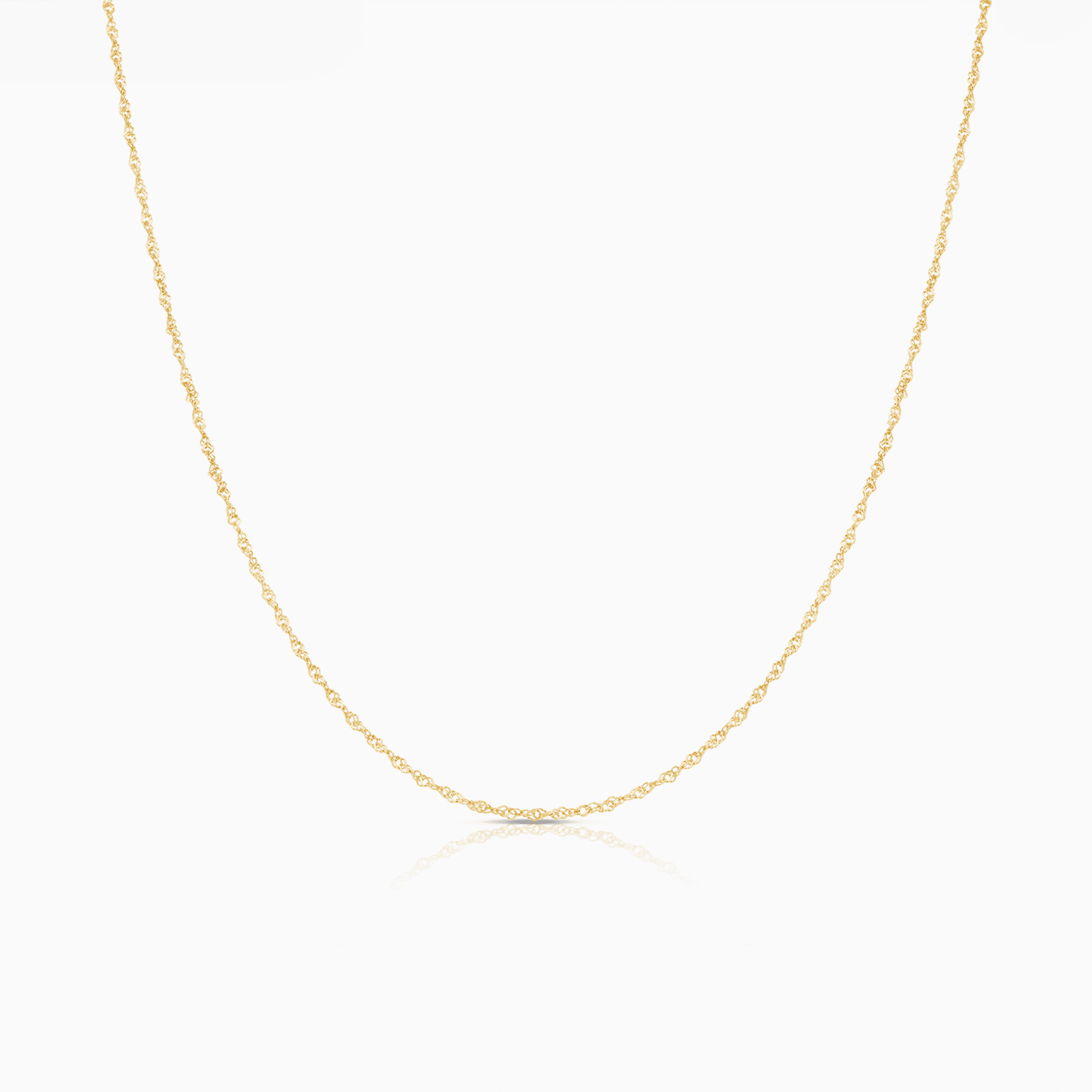 Singapore chain 42.5cm 18K gold