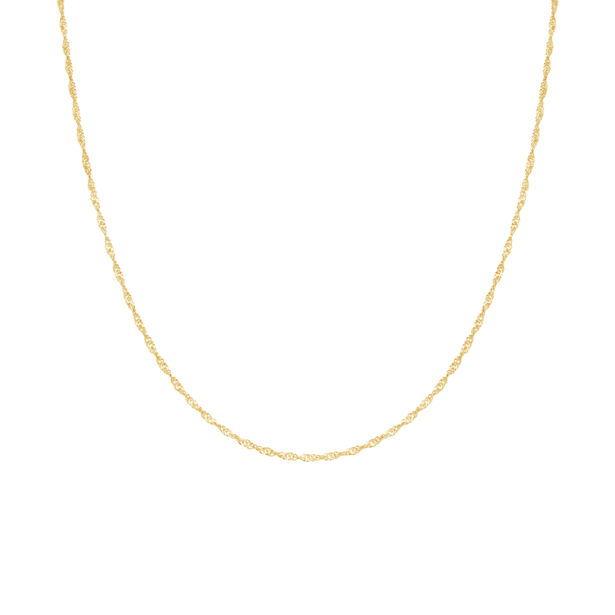 Singapore chain 40cm 18K gold