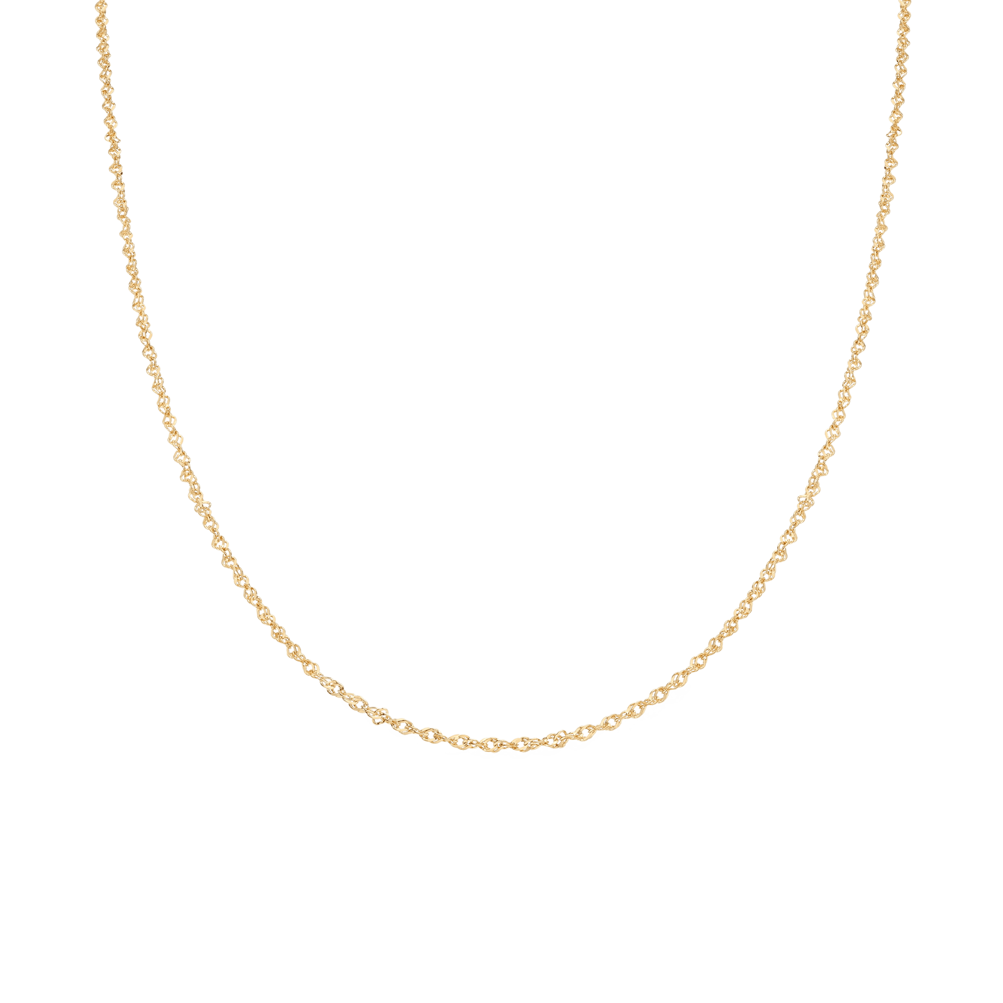 Singapore chain 45cm 18K gold