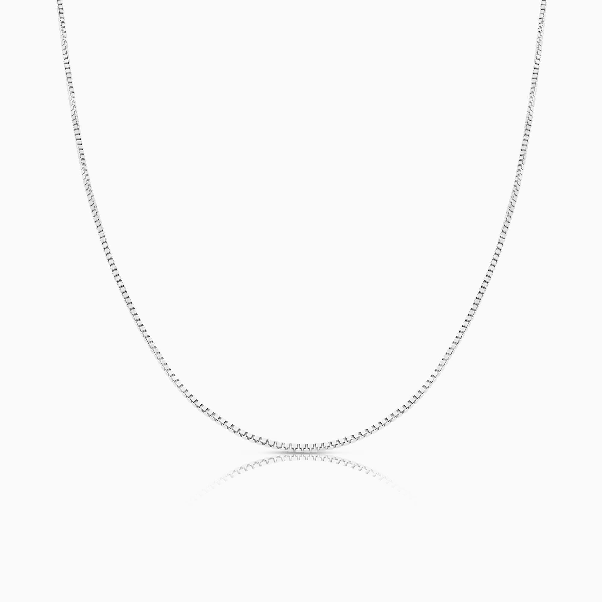 Venezia link 45cm 18K white gold