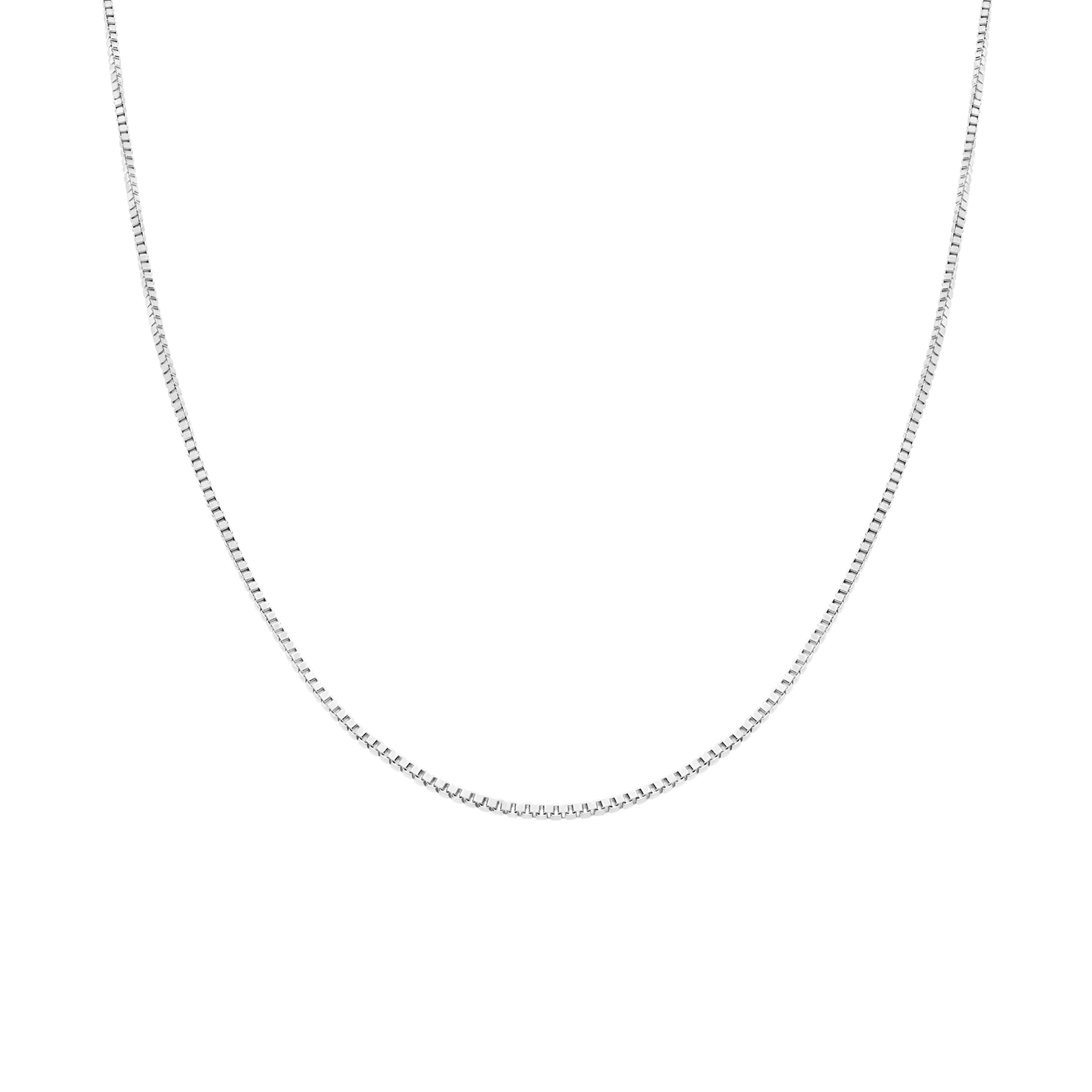 Venezia link 45cm 18K white gold