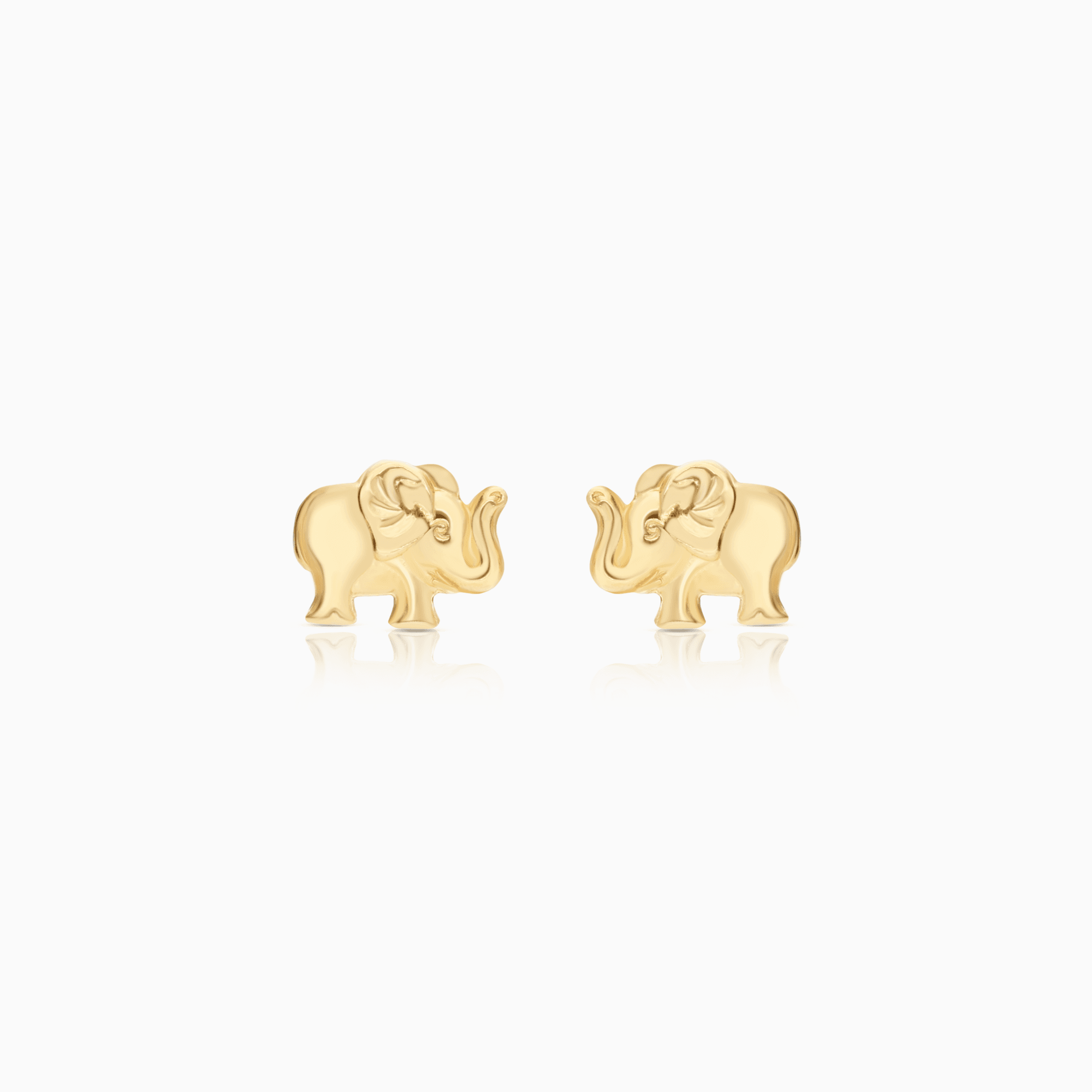Gold earrings elephants 0.82g 18K gold