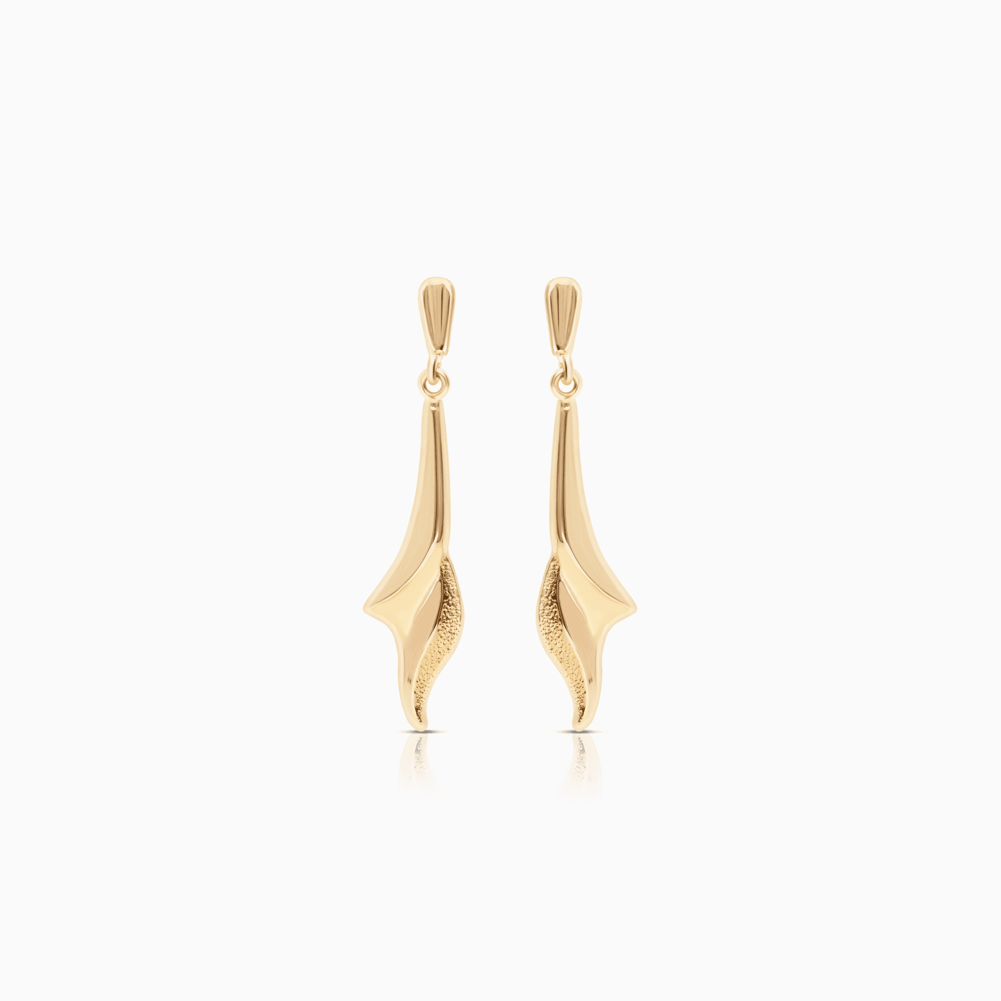 Gold earrings 1.10g 18K gold