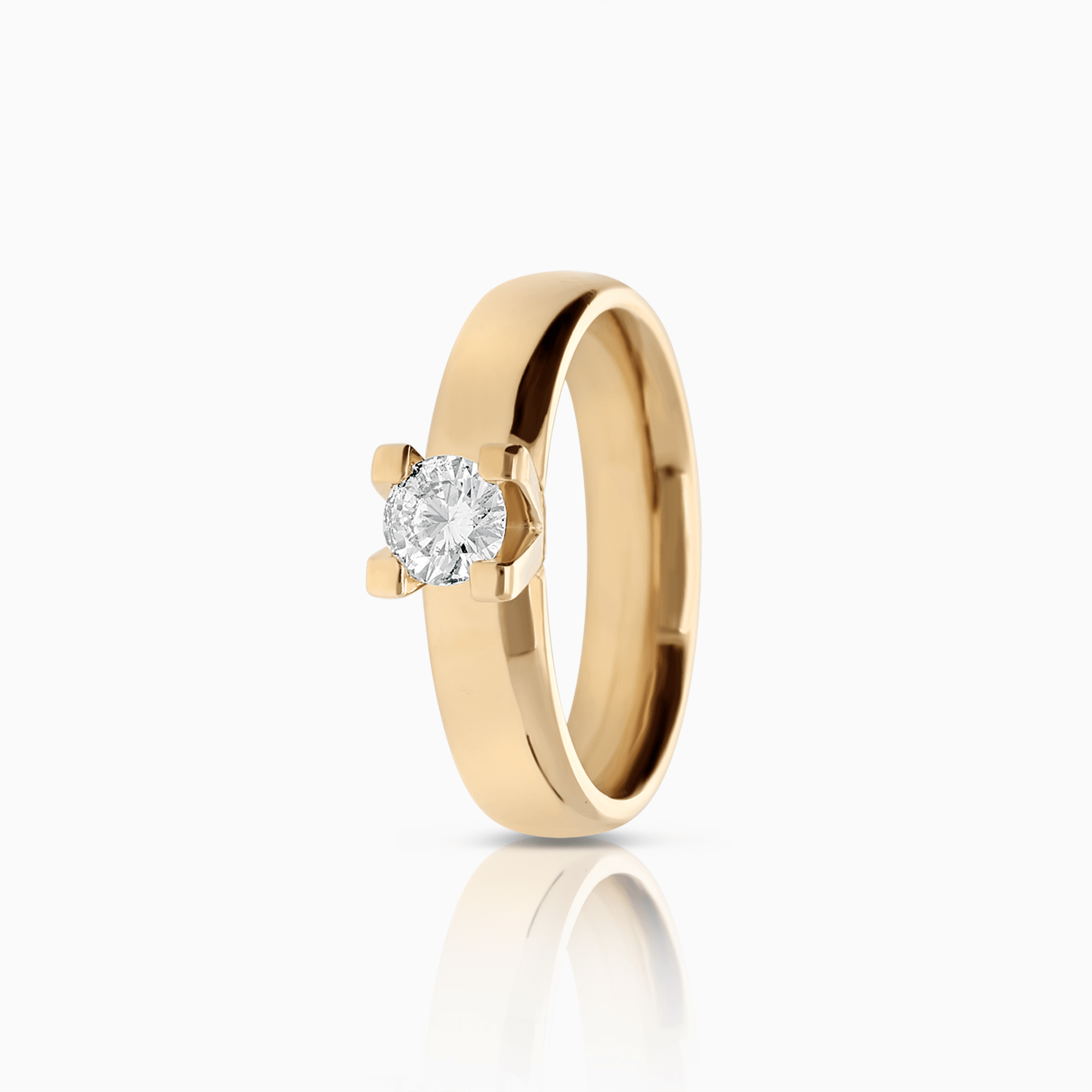 Solitärring 0,37ct 18K guld